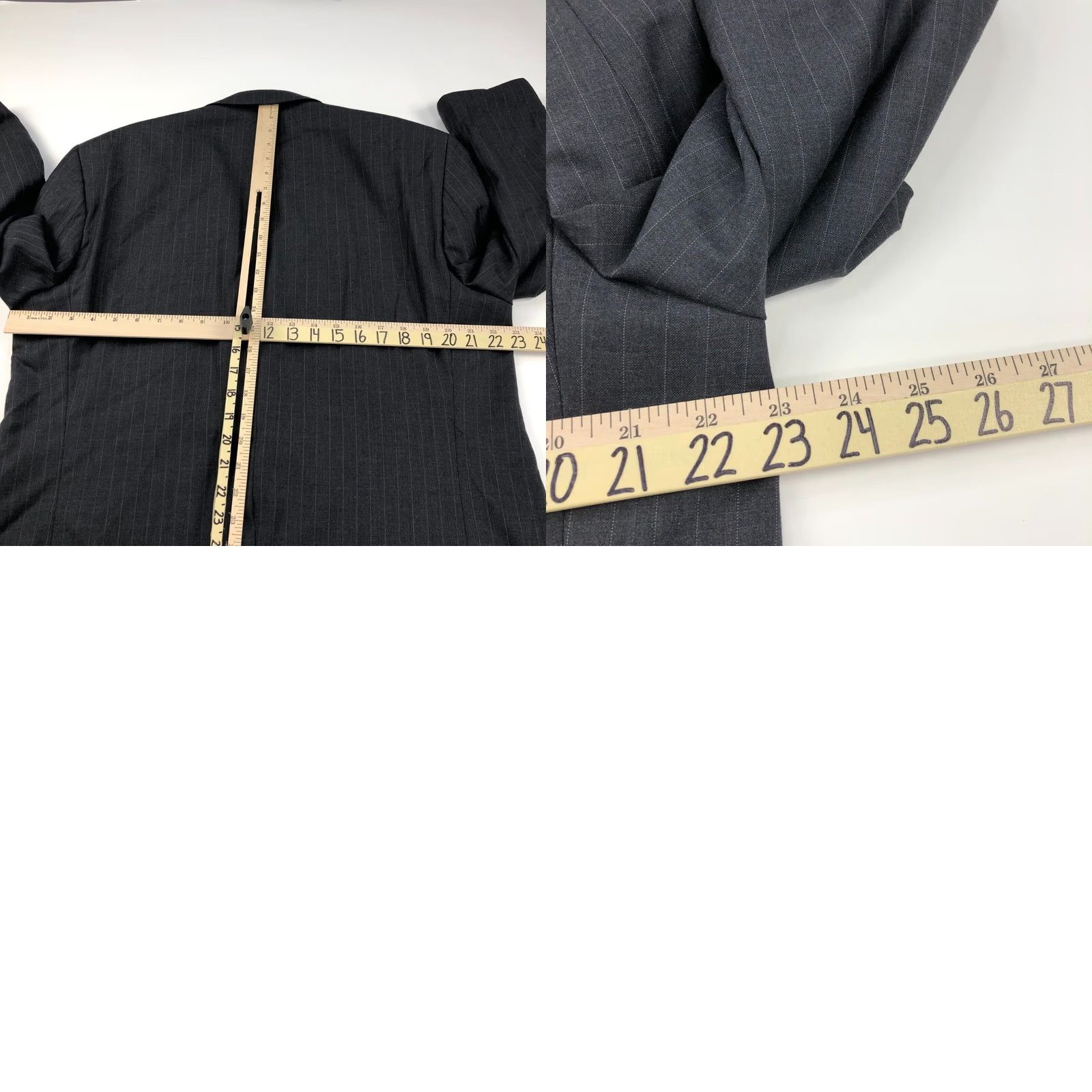 Ralph Lauren Lauren Ralph Lauren Green Label 44R Wool Two Button Sport Coat Jacket Striped Notch Lapel Men’s 100% Wool Suit Coat Outerwear Size 44R - 10 Thumbnail