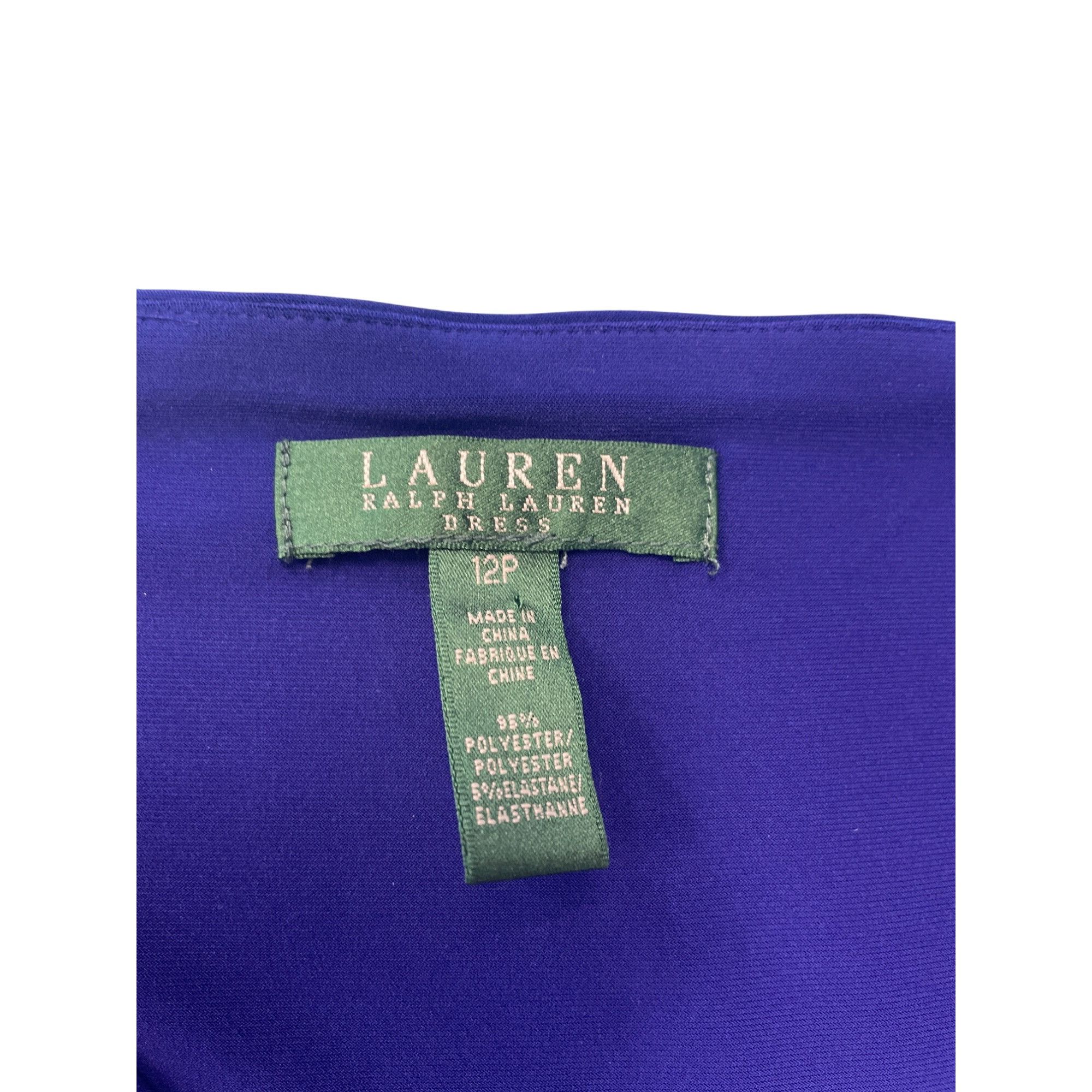 Lauren Ralph Lauren Lauren Ralph Lauren Womens blue v neck poly elast maxi Sleev Size XL / US 12-14 / IT 48-50 - 5 Thumbnail