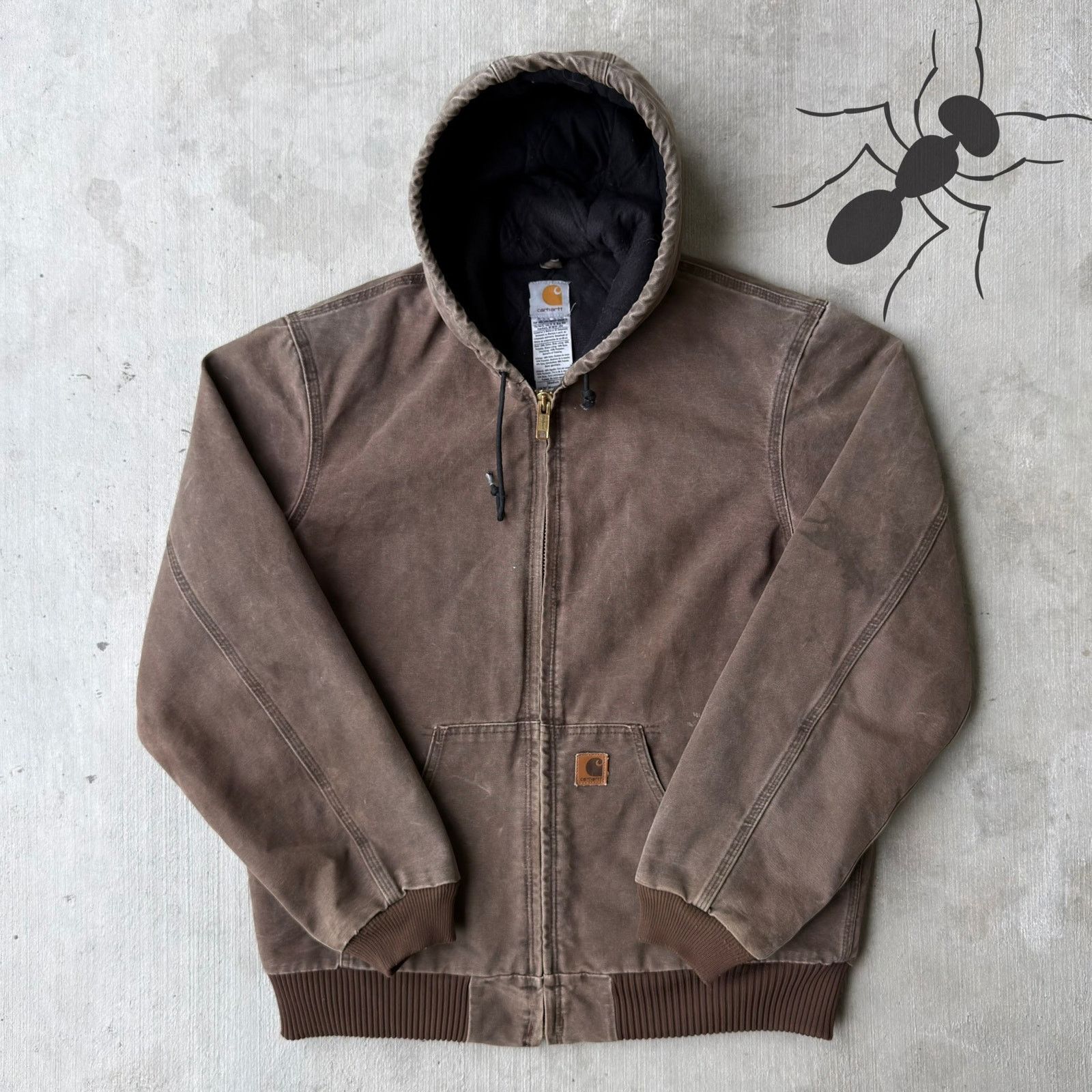 Carhartt × Vintage Carhartt J130 CHT brown hooded work wear jacket Size US M / EU 48-50 / 2 - 1 Thumbnail