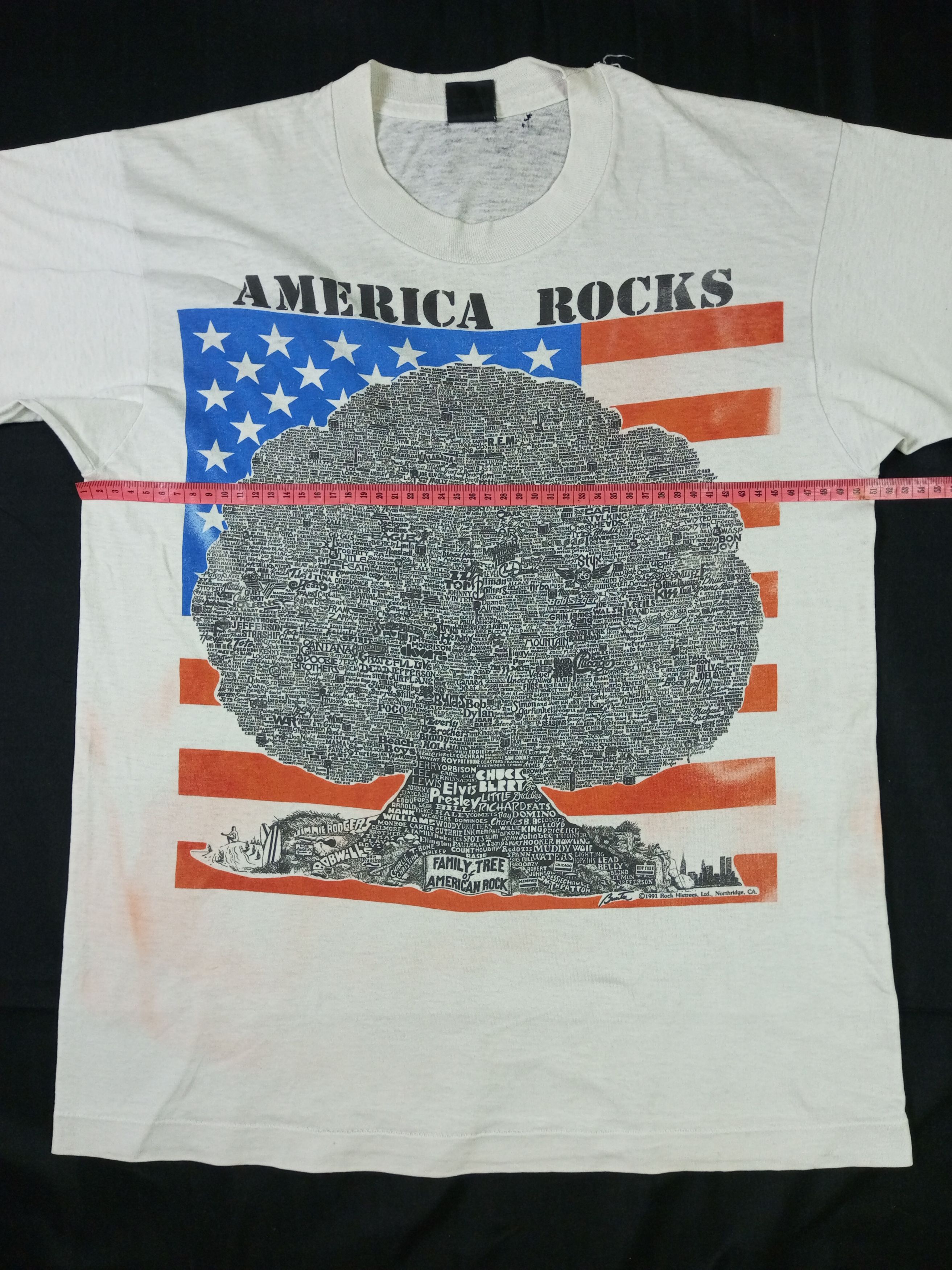 Band Tees × Vintage Vintage 90s Family Tree Of American Rock Tees Size US L / EU 52-54 / 3 - 17 Thumbnail