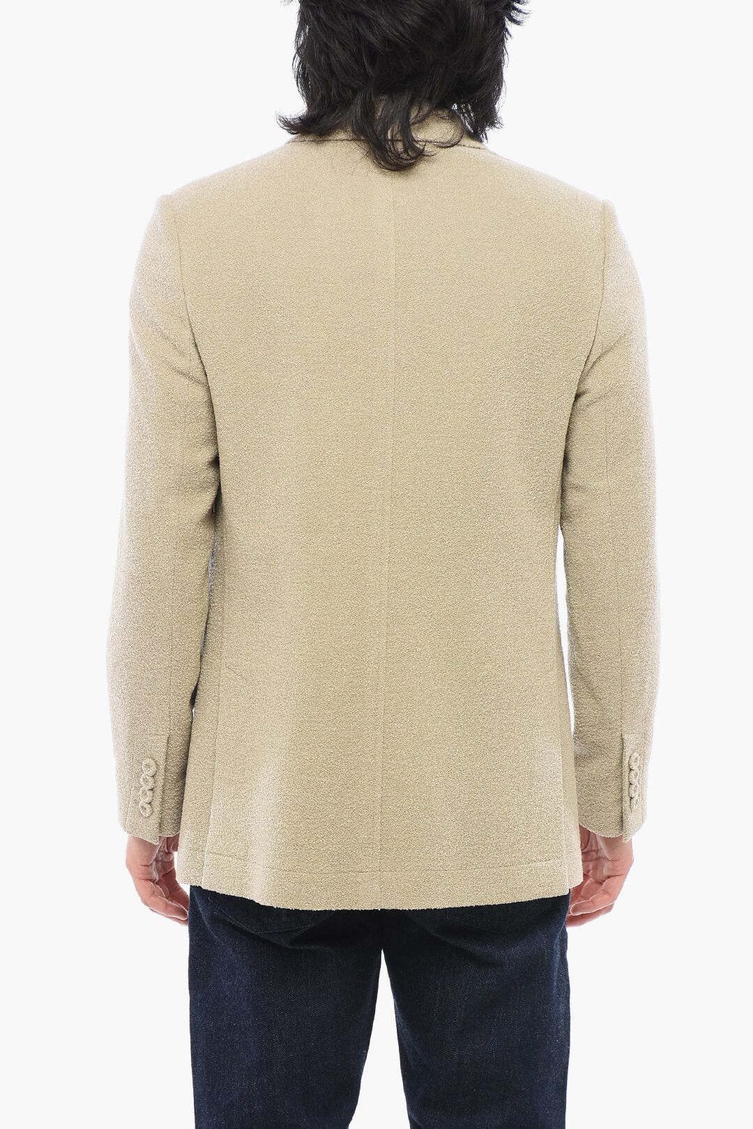 Dior og1mm0326 Bouclé Wool-Blend Blazer in Beige Size US M / EU 48-50 / 2 - 2 Thumbnail