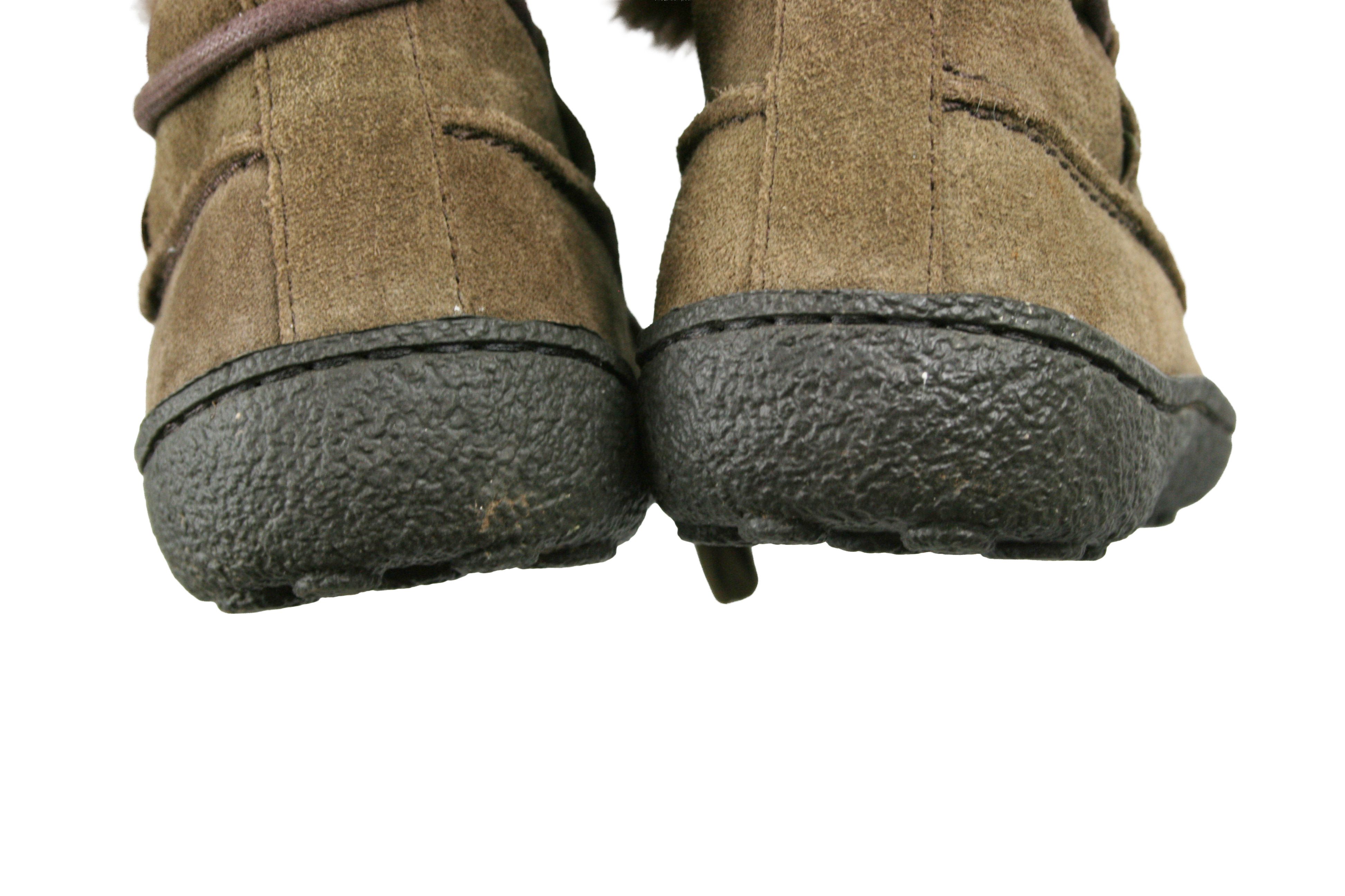 Camper 00S Y2K Goblin Faux Fur Lined Suede Boots Vintage Size US 7 / IT 37 - 14 Thumbnail