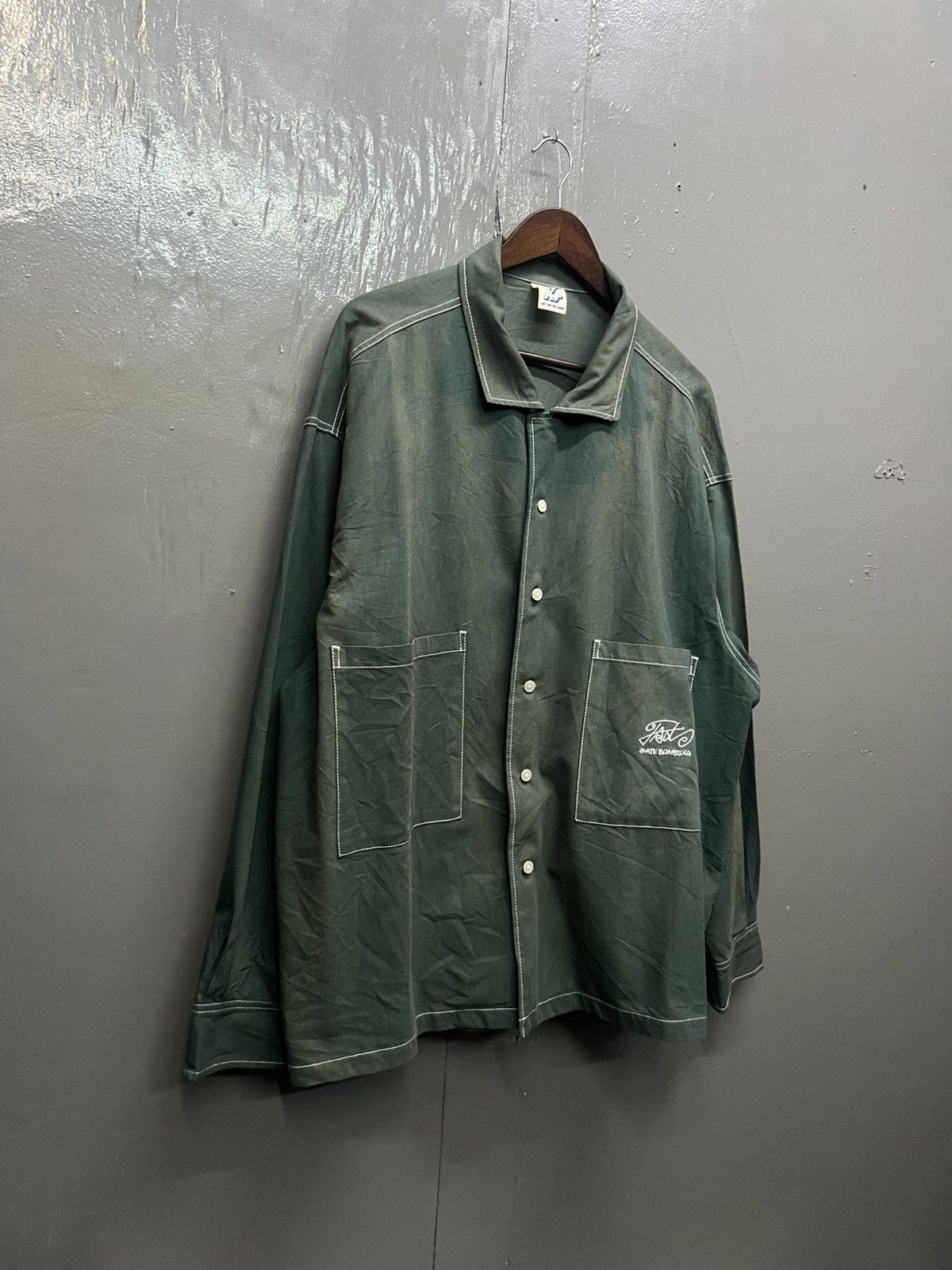 Japanese Brand Jact Skateboarding Sunfaded Oversized Size US XL / EU 56 / 4 - 3 Thumbnail