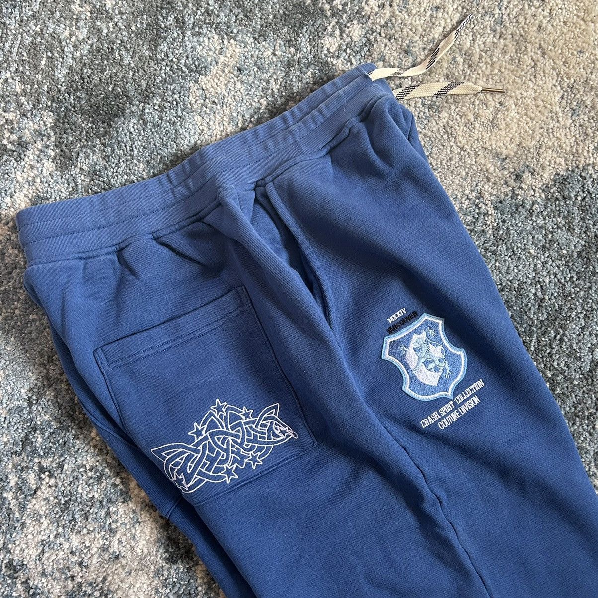 Crash Vancouver SPORT DiViSiON EMBROiDERED FRENCH TERRY SWEATPANTS JOGGERS Size US 31 - 9 Thumbnail