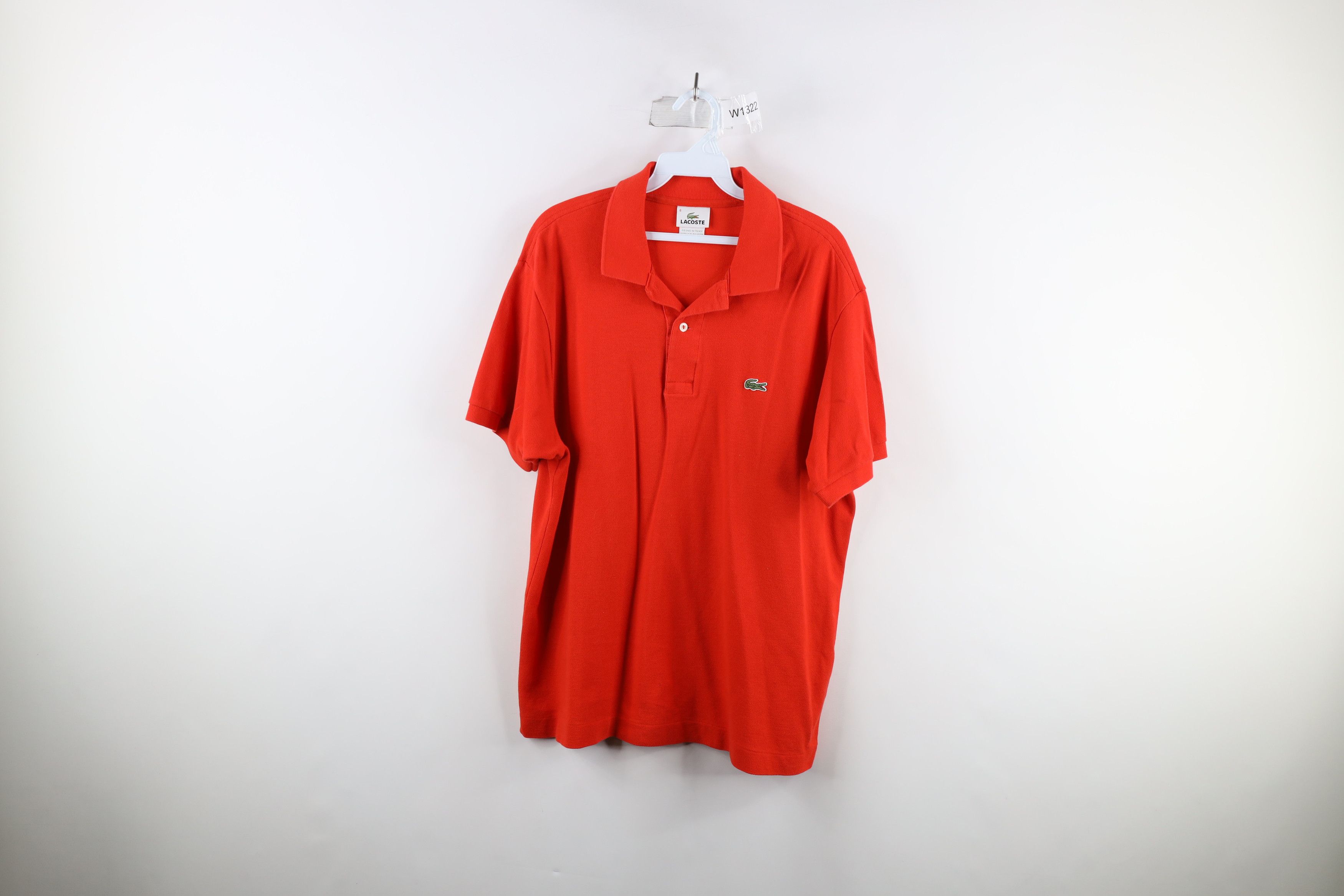 Lacoste Vintage Lacoste Croc Logo Collared Golf Polo Shirt Orange Size US XL / EU 56 / 4 - 1 Thumbnail