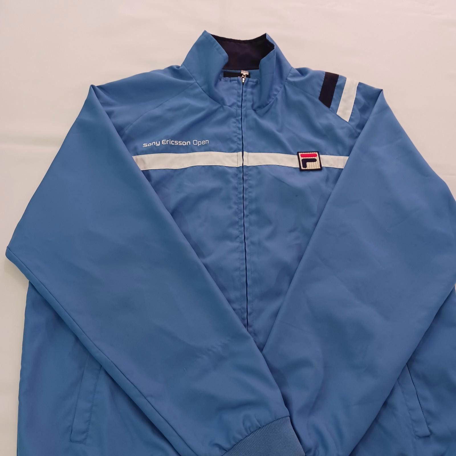 Fila Fila Sony Ericsson Full Zip Tennis Warmup Jacket Blue Men XL Size ONE SIZE - 11 Thumbnail