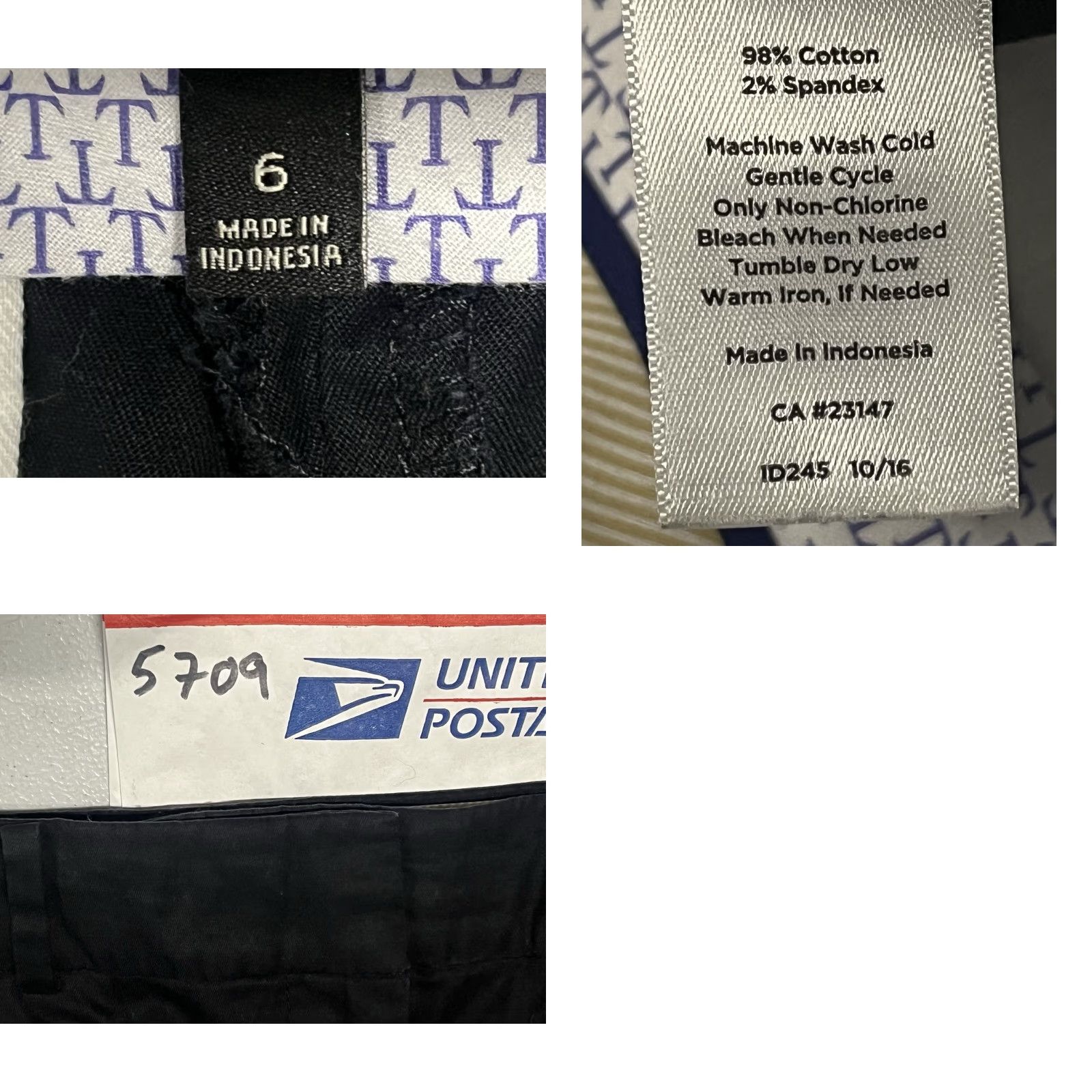 Talbots Talbots The Perfect Crop Tapered Black Pants Women's Size 6 Size 28" / US 6 / IT 42 - 8 Thumbnail