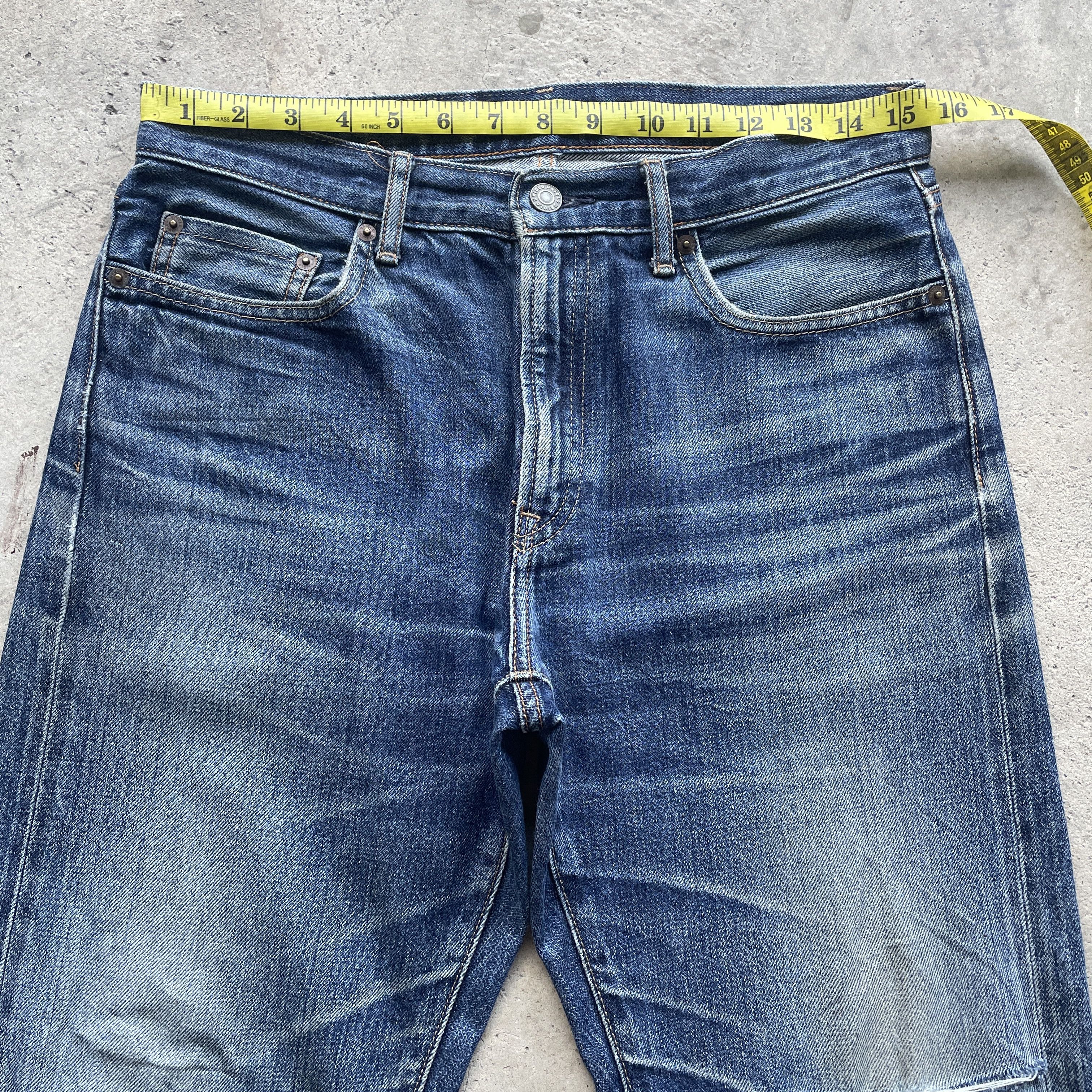 Japanese Brand VINTAGE JAPANESE DISTRESSED FADED REDLINE JEANS PANTS W31 Size US 31 - 5 Thumbnail