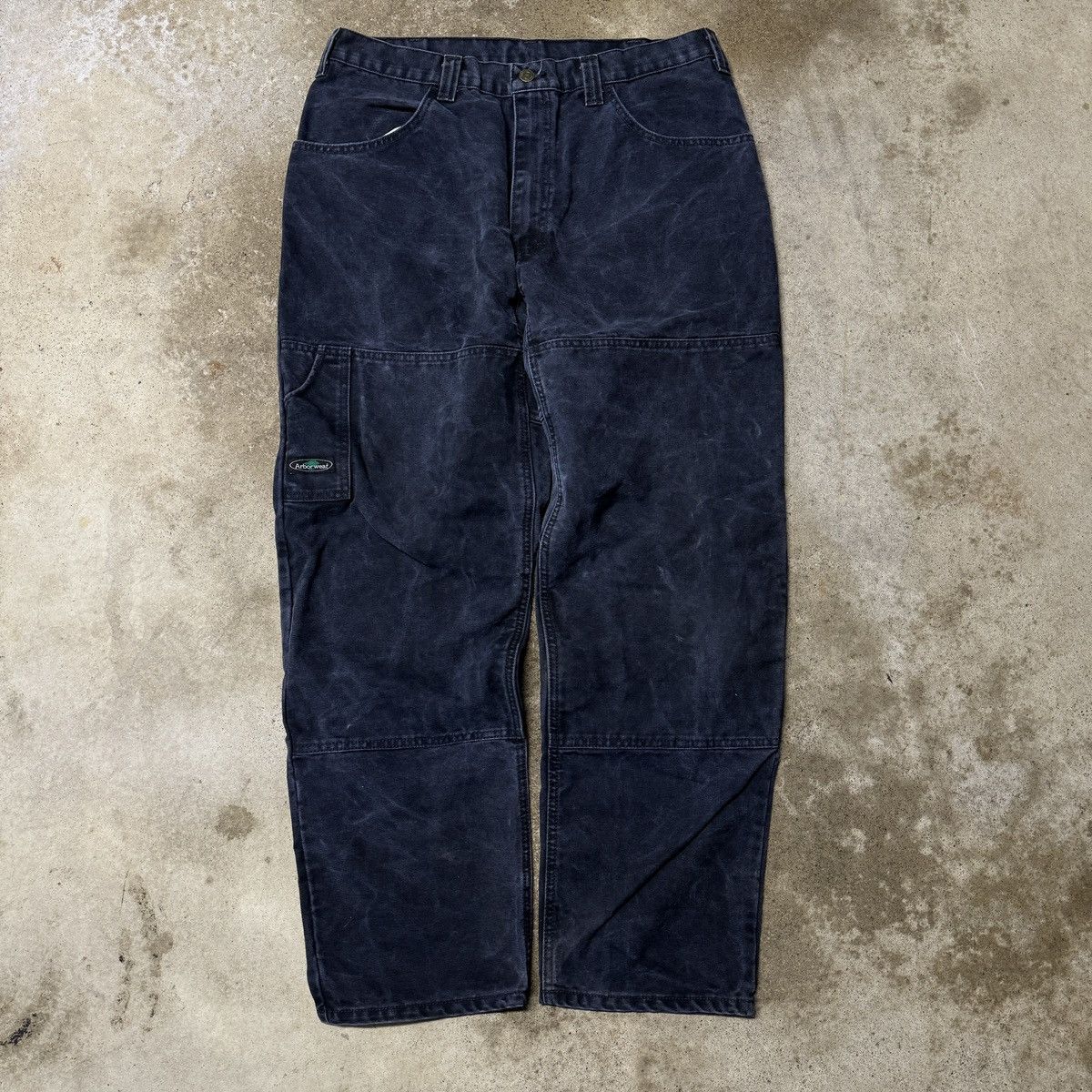 image of Carhartt x Vintage Faded Arbor Wear Carpenter Pants 32 in Midnight Blue, Men's