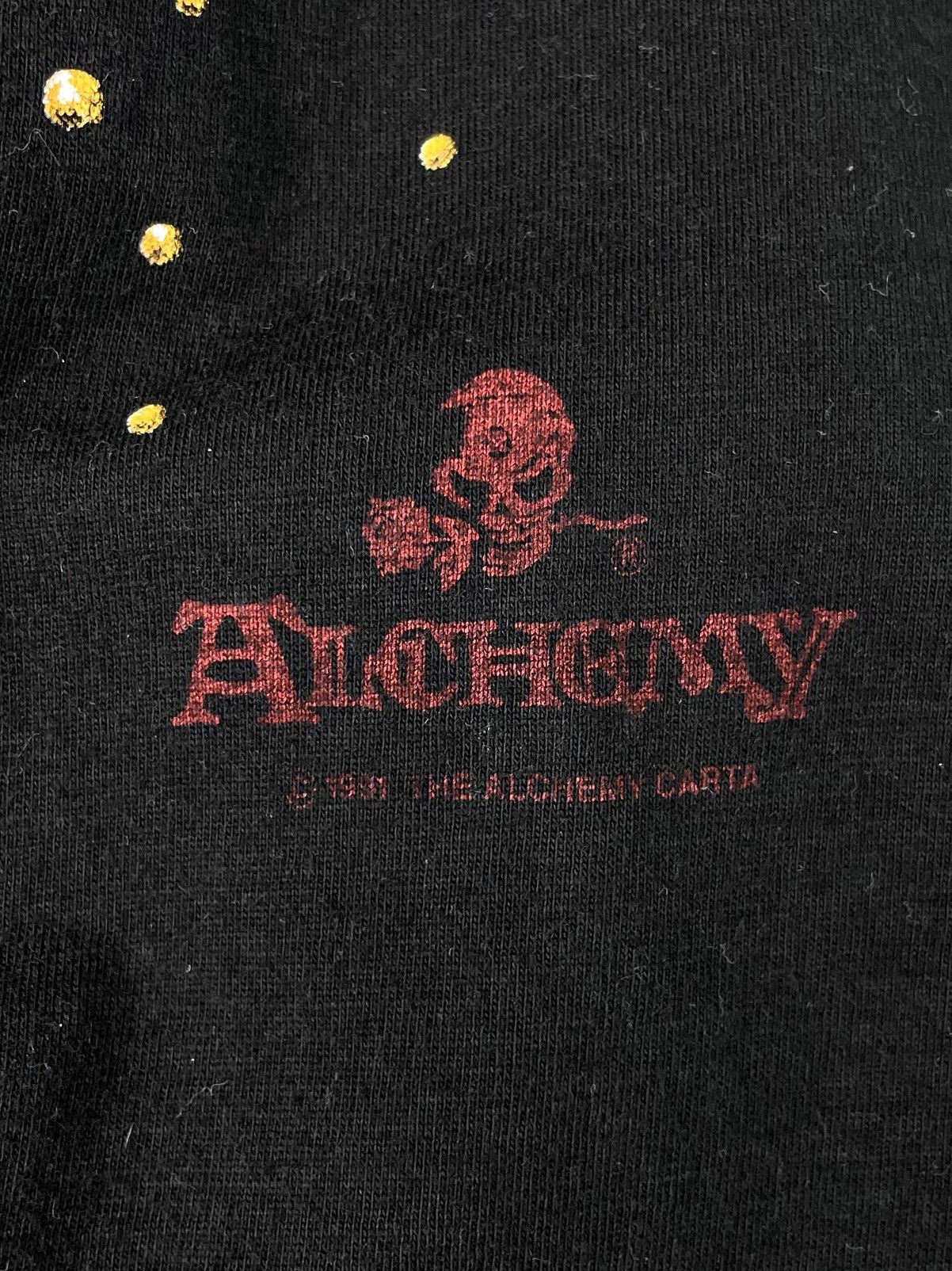 Vintage Vintage 1991 Alchemy Gothic Carta Pentagram T-Shirt 90s Size US L / EU 52-54 / 3 - 6 Thumbnail