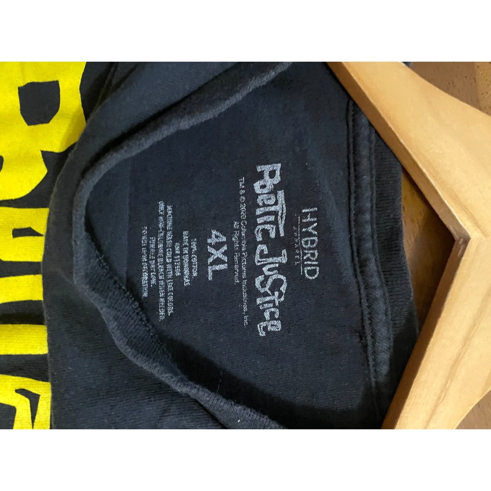 Vintage Poetic Justice T-Shirt Graphic Print Men's 4XL Black Short Sleeves Crew Neck Size US XXL / EU 58 / 5 - 4 Thumbnail