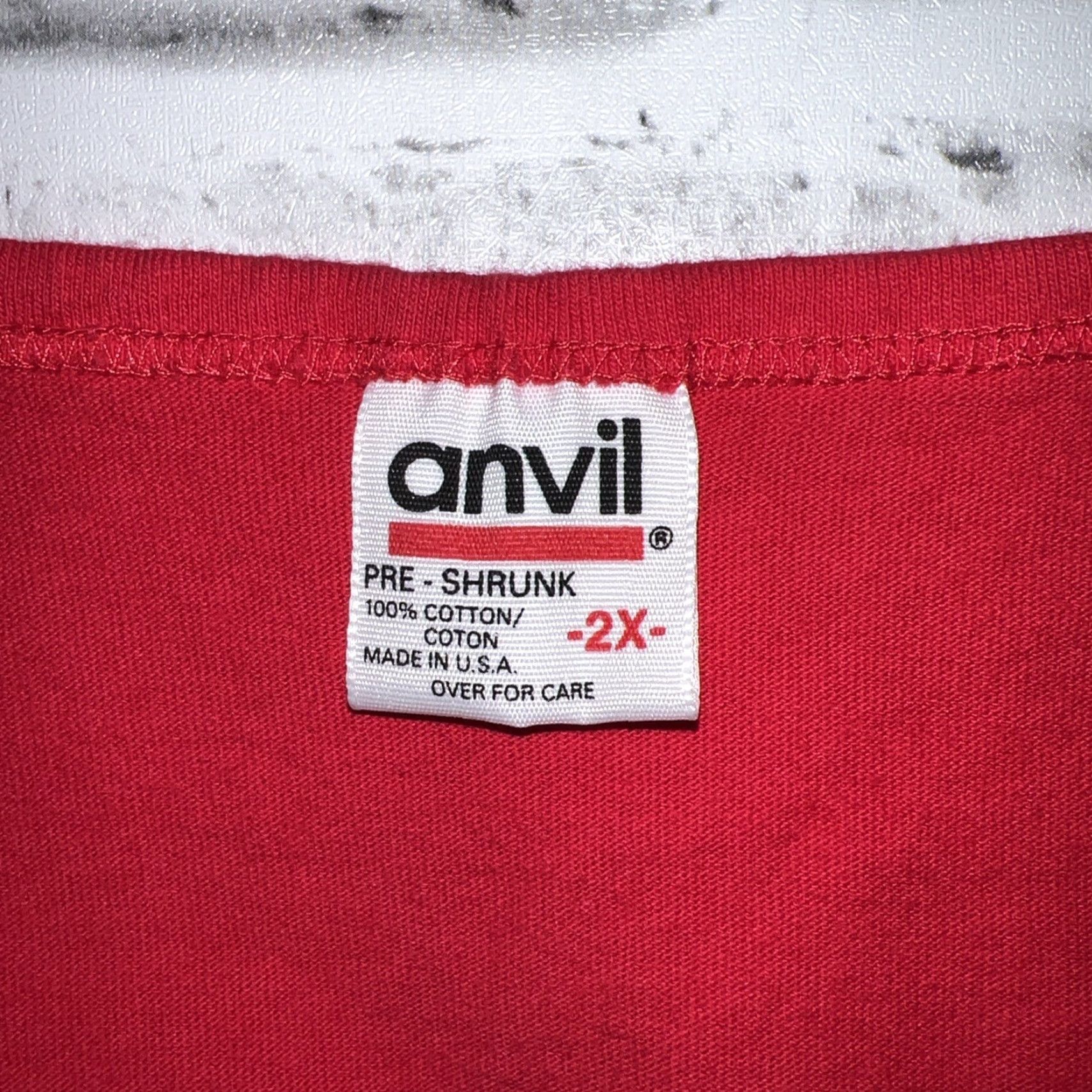 Anvil VINTAGE Anvil Red Sleeveless Shirt Men 2X USA Festivals Casual Summer Size US XXL / EU 58 / 5 - 5 Thumbnail