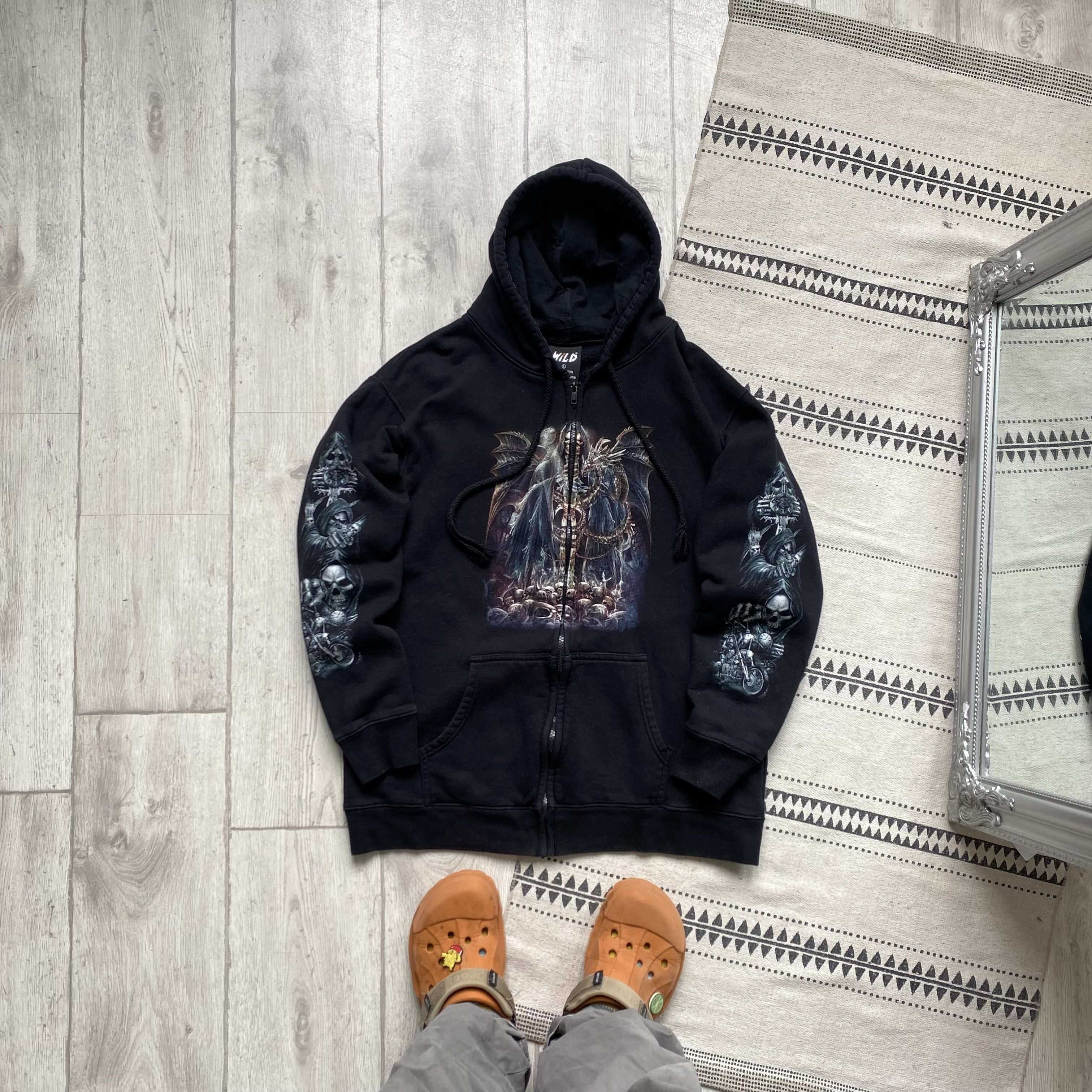 Affliction ☠️ Vintage Rock Skulls zip hoodie Horror Wild Affliction Size US M / EU 48-50 / 2 - 3 Thumbnail