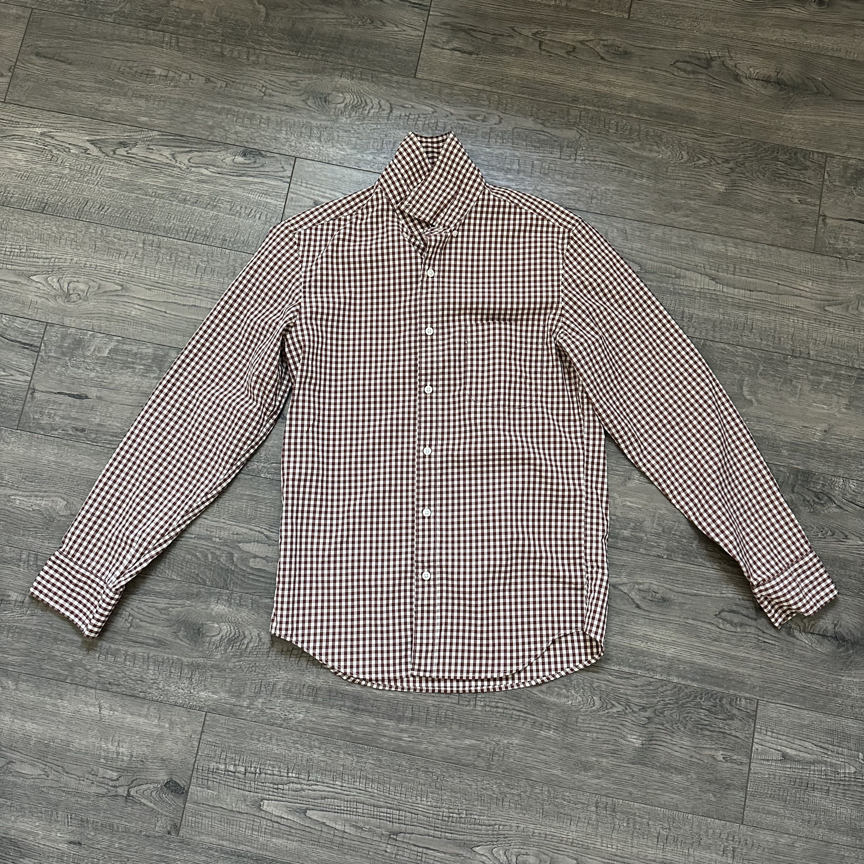 J.Crew Slim Stretch Secret Wash shirt in organic cotton gingham Size US S / EU 44-46 / 1 - 2 Thumbnail