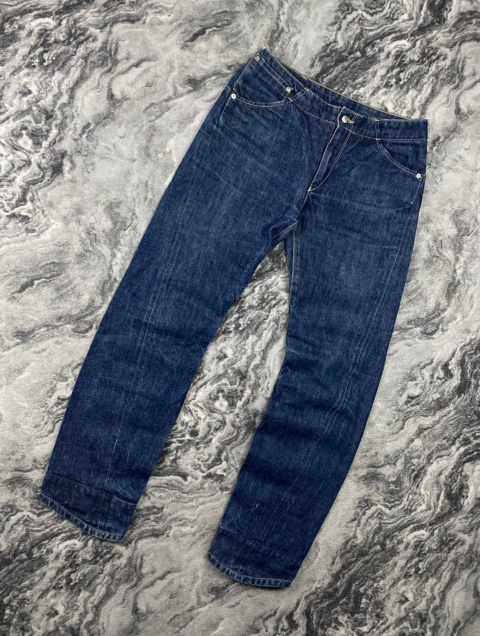 Levi's Vintage Levi’s Engineered Twisted Seams Cinch Denim Jeans Size US 27 - 2 Thumbnail