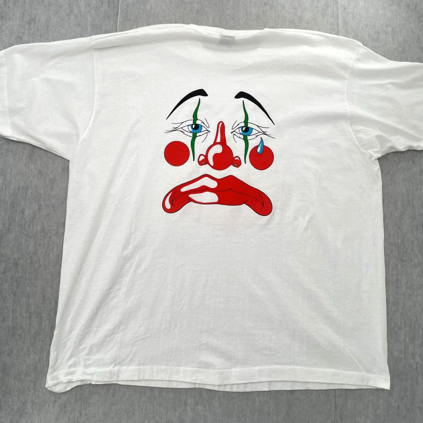 Vintage VINTAGE Smile Now Cry Later Shirt Adult 3XL White Dual Print Single Stitch 90s Size US XXL / EU 58 / 5 - 2 Thumbnail