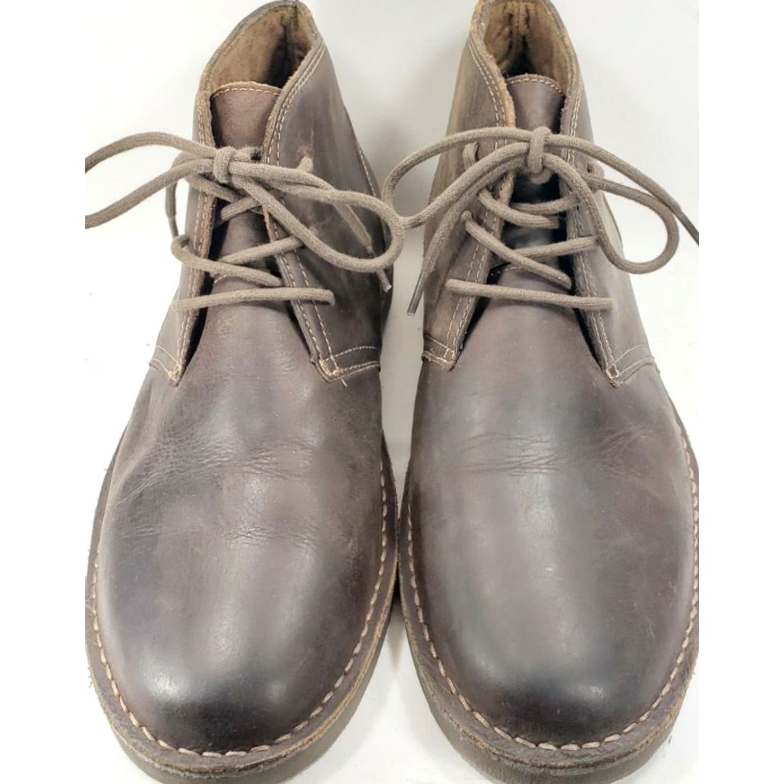Chaps VINTAGE CHAPS CHUKKA DESERT BOOTS MEN'S 13M BROWN CASUAL Leather Finish Size US 13 / EU 46 - 3 Thumbnail