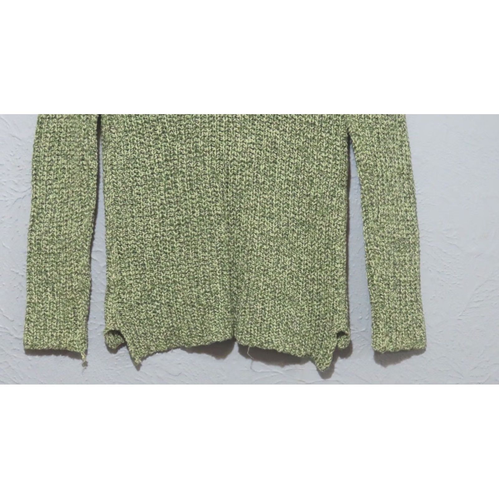 Ralph Lauren Ralph Lauren Jeans Sweater Womens S Green 100% Cotton Round Neck Open-Knit Pullover Long Sleeve Casual Travel Size S / US 4 / IT 40 - 6 Thumbnail
