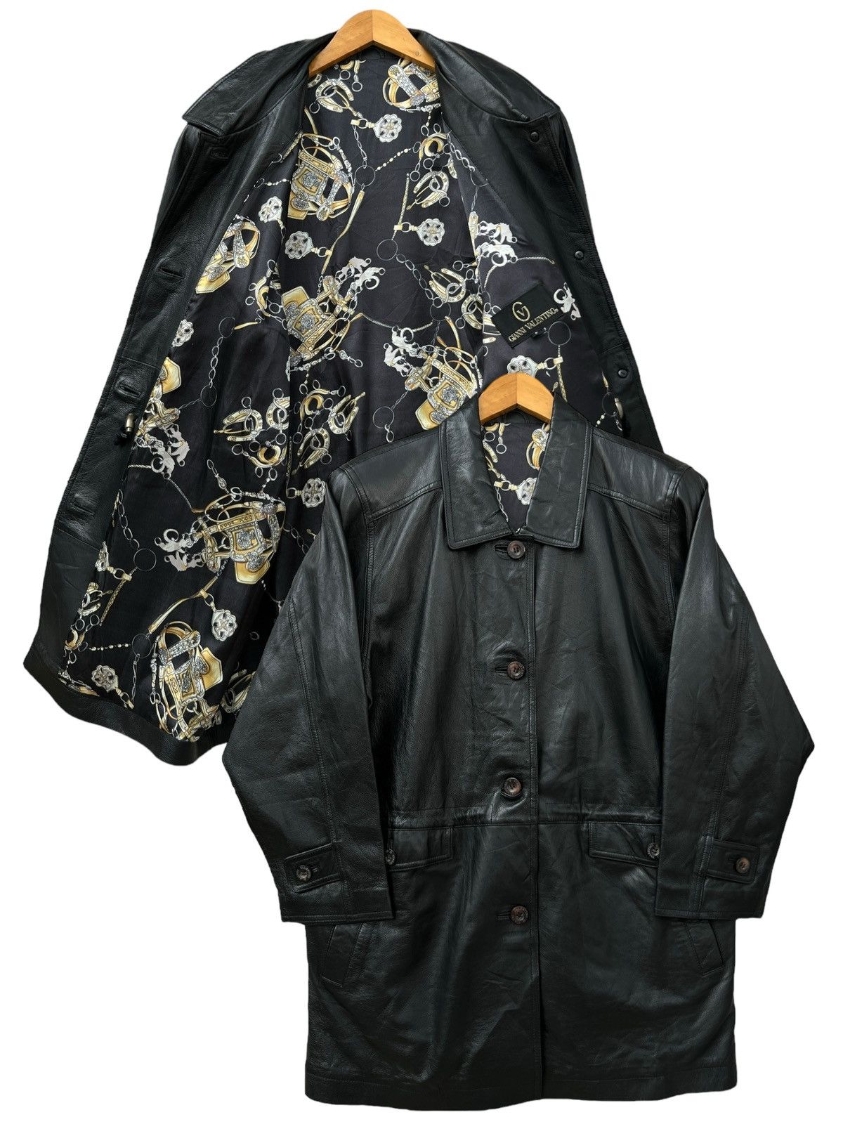 レザージャケット　ブラック VALENTINO GIANNI