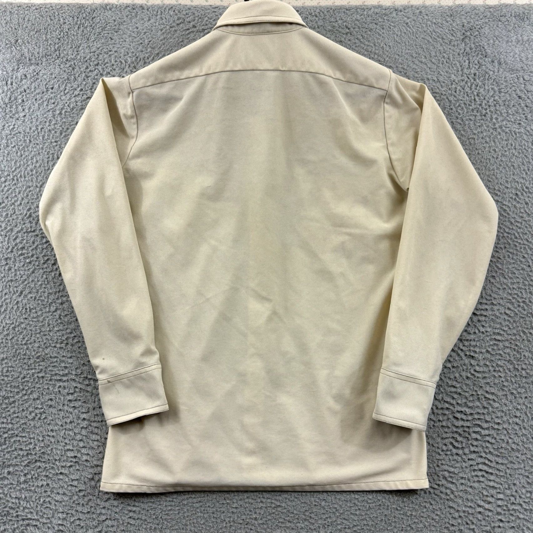 Arrow VINTAGE Arrow Doubler Shirt Mens Medium Beige Long Sleeve 70s Button Up Western Size US M / EU 48-50 / 2 - 7 Thumbnail