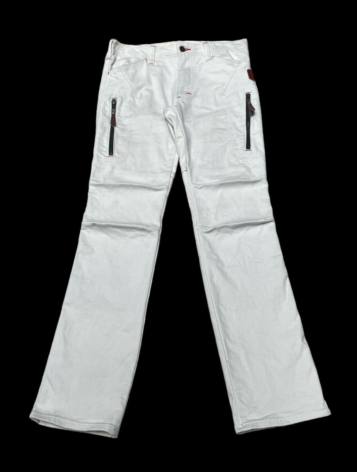 Designer × Vintage Vintage Kushitani Hamamatsu Flared Jeans 2000s Size US 31 - 1 Thumbnail