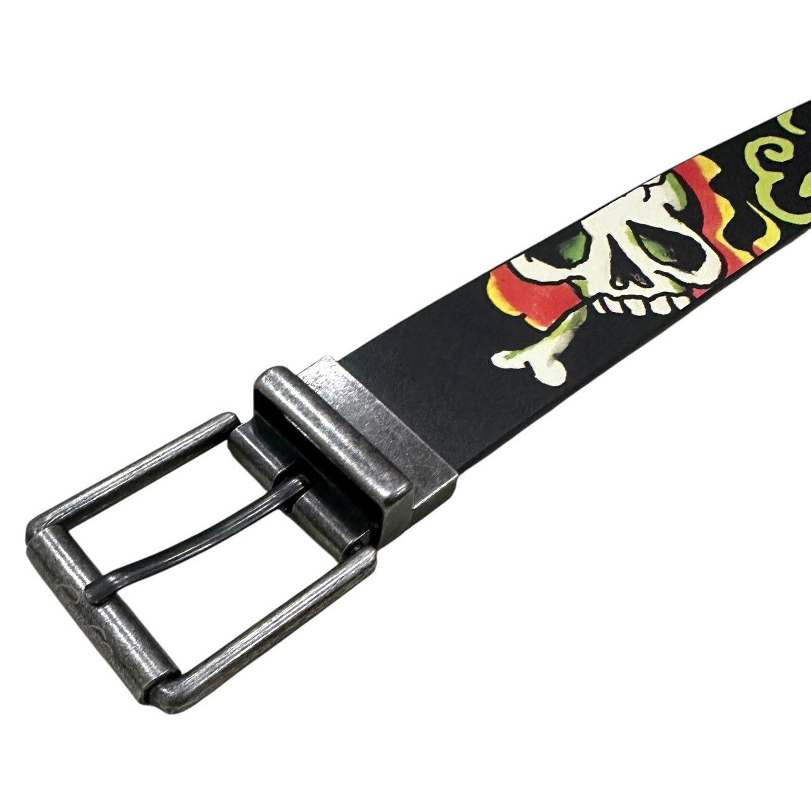 Ed Hardy Ed Hardy Men's Live To Ride Reversible Belt Size 42 - 4 Thumbnail