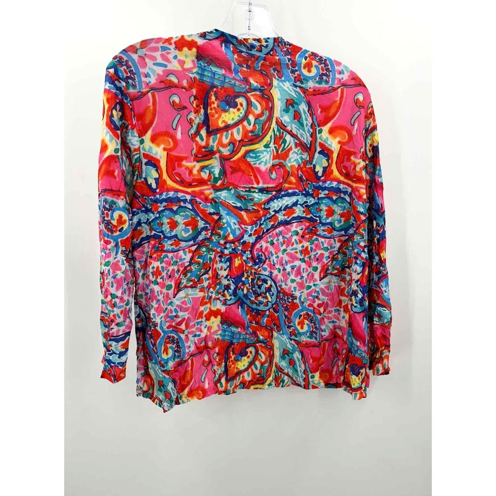 Pinko Shana Pink Printed Open Jacket Size XL Size XL / US 12-14 / IT 48-50 - 2 Thumbnail