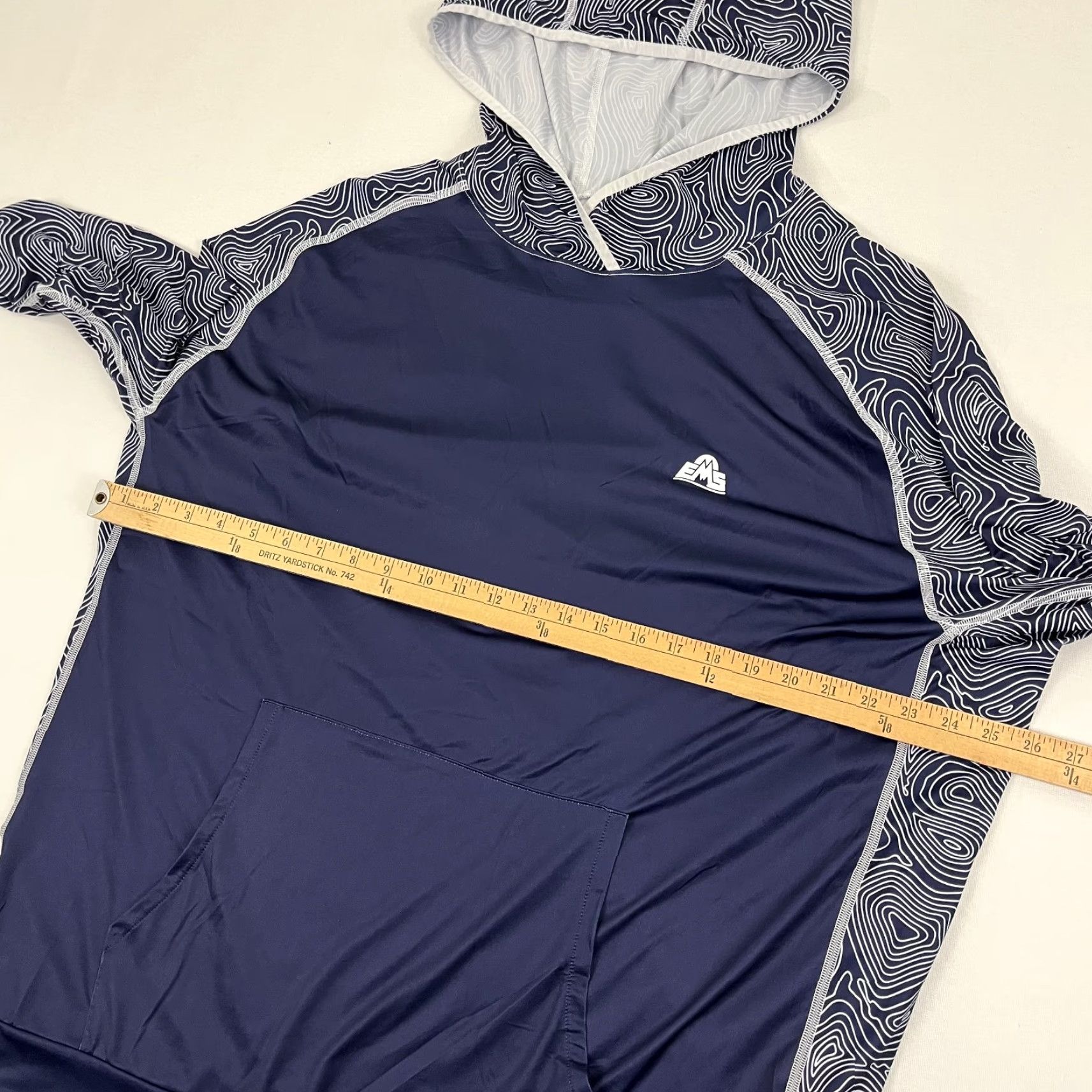 Eastern Mountain Sports EMS Hoodie Mens 2XL Blue Vitalpeak Techwick Hike Stretch Jacket Regular Long Sleeve Outdoor Sports Gear EMS Size US XXL / EU 58 / 5 - 7 Thumbnail