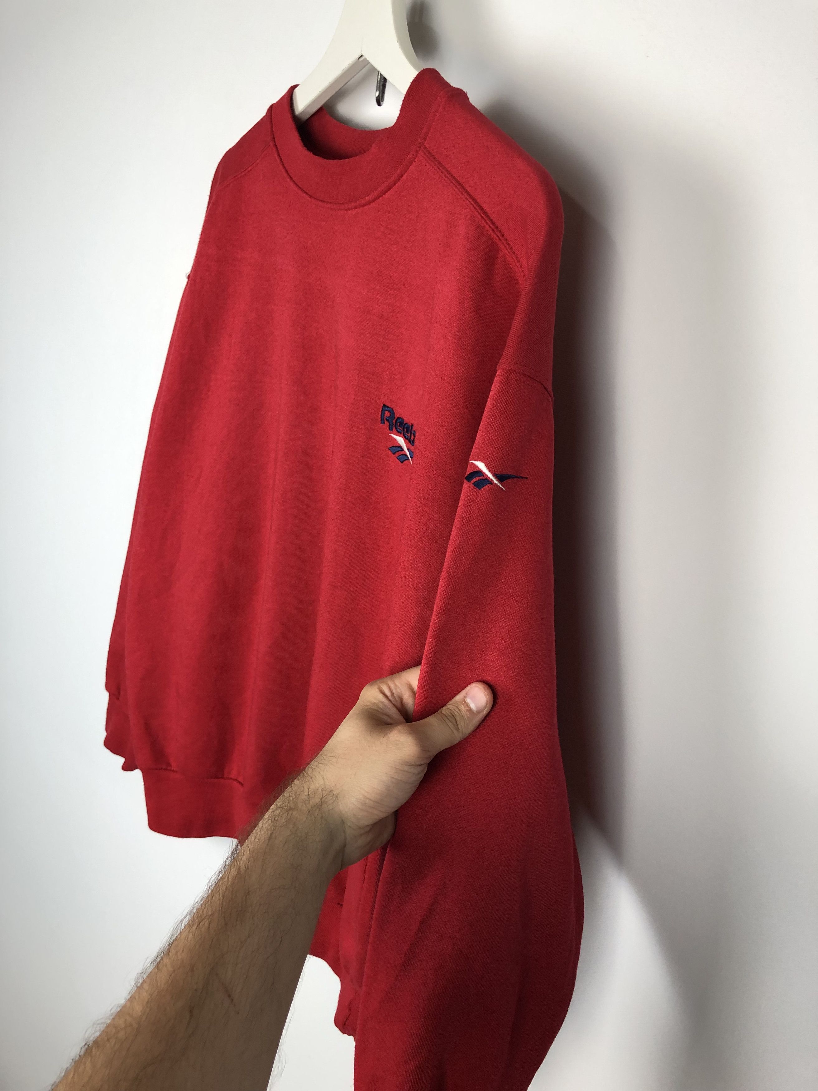 Reebok Reebok Vintage Sweathsirt Crewneck Logo Red size S Size US S / EU 44-46 / 1 - 6 Thumbnail