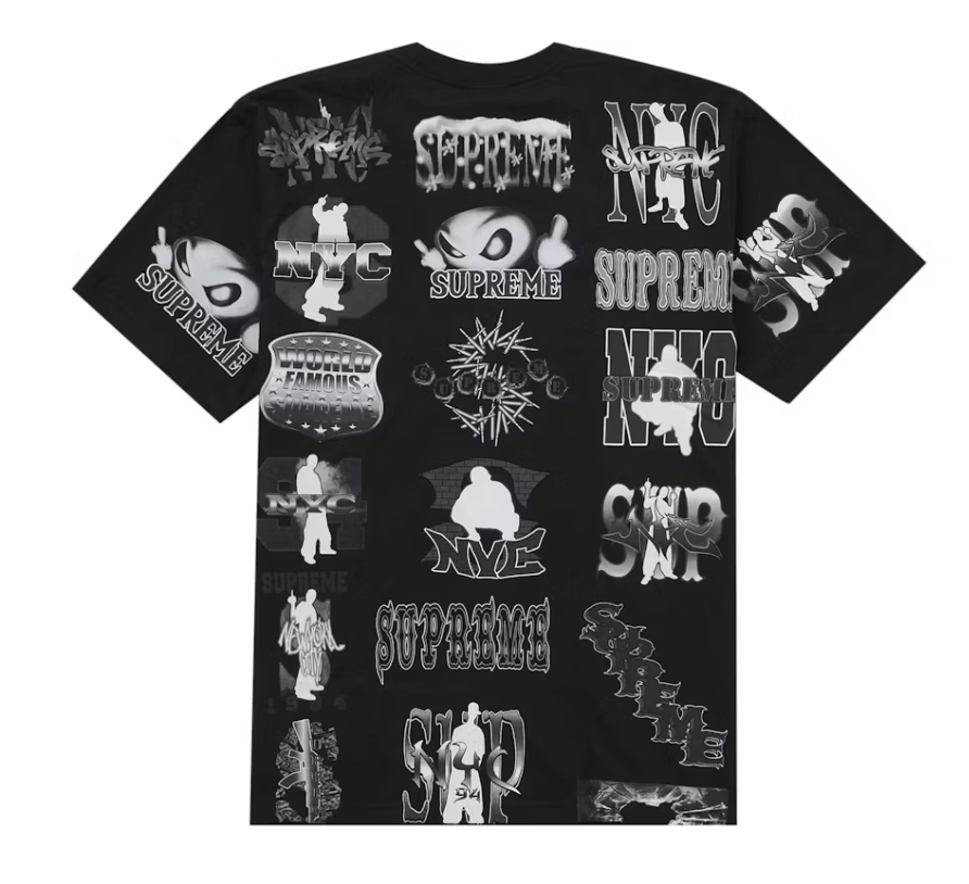 Supreme Supreme Flash Tee Black Size M Size US M / EU 48-50 / 2 - 2 Thumbnail