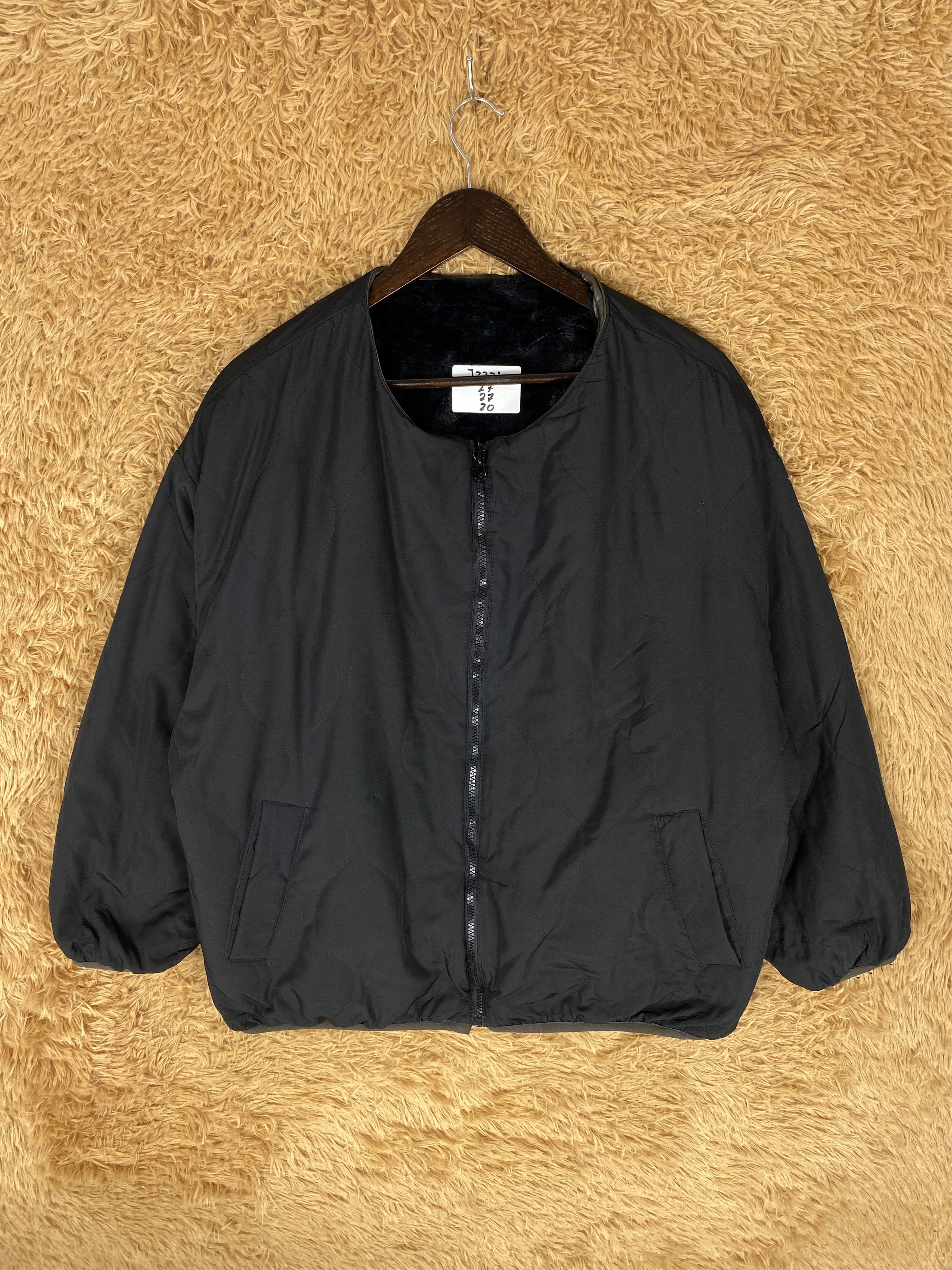 Japanese Brand × Vintage Vintage Reversible Fleece Black Jacket Size US L / EU 52-54 / 3 - 1 Thumbnail