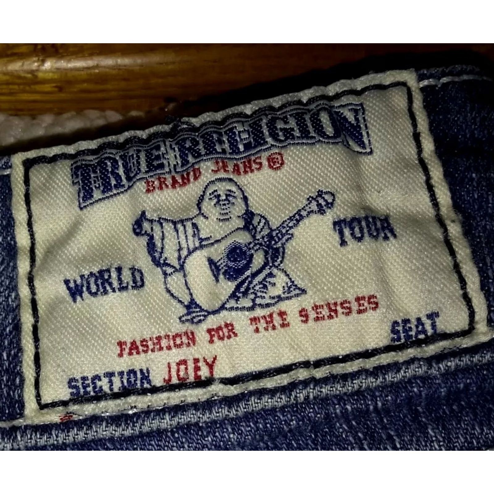 True Religion True Religion Jeans Flare Twisted Leg Womens Size 29 Distressed Denim Blue 30 Inseam Womens Size 29" - 5 Thumbnail