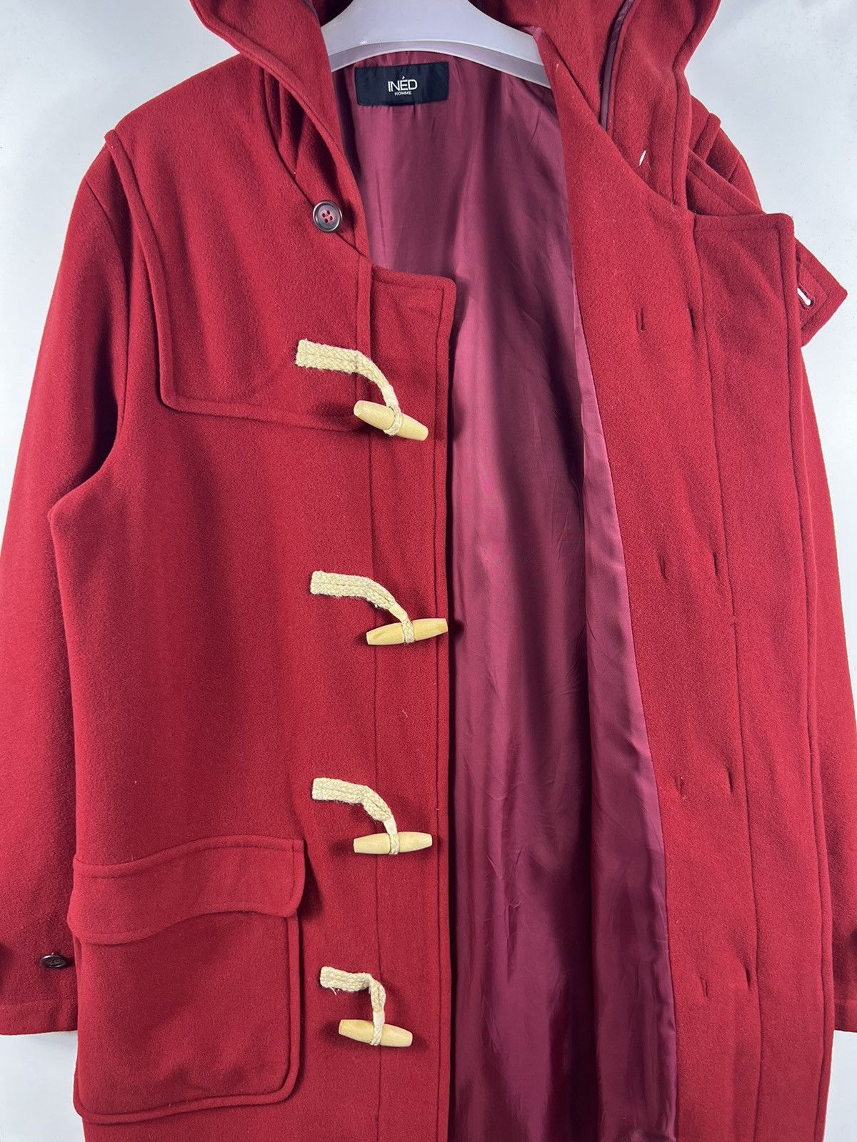 Japanese Brand 🔥 iNED JAPAN WOOL LONG DUFFLE COAT Size US M / EU 48-50 / 2 - 5 Thumbnail