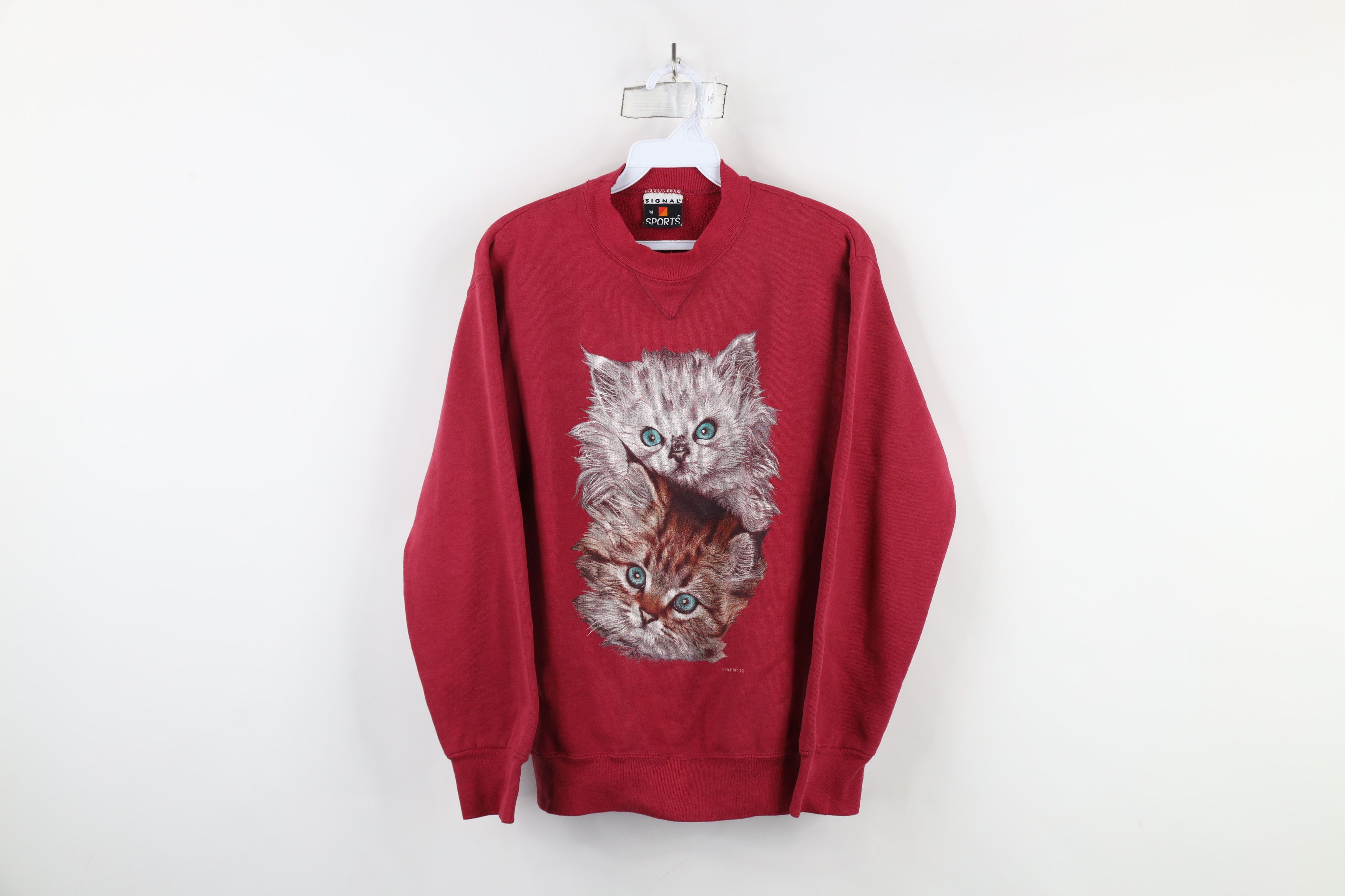 Vintage Vintage 90s Streetwear Cat Kitten Cat Lady Sweatshirt USA Size M / US 6-8 / IT 42-44 - 1 Thumbnail