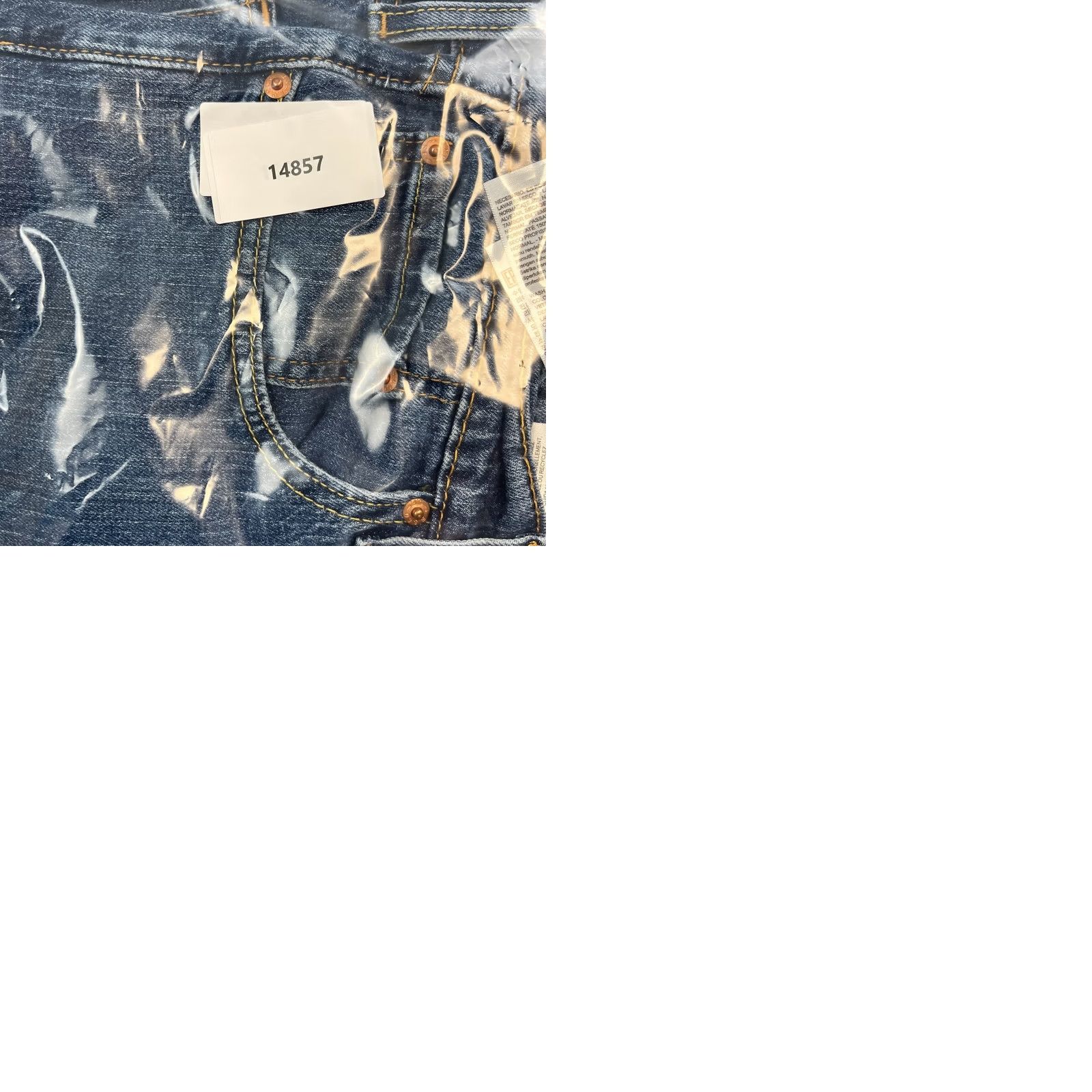 Levi's Levi's Mens Jeans Slim Skinny 34 34 Medium Wash Blue Stretch 502 Zip Fly Jeans Size US 34 / EU 50 - 9 Thumbnail
