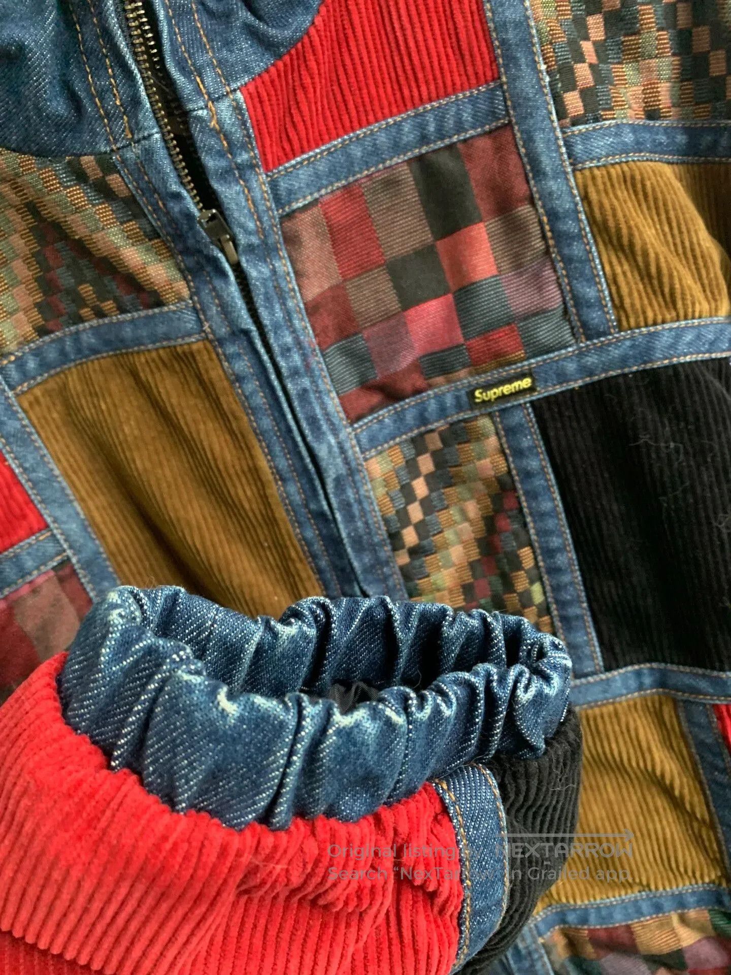 Supreme Supreme 18FW Corduroy Patchwork Denim Jacket. Size US L / EU 52-54 / 3 - 3 Thumbnail
