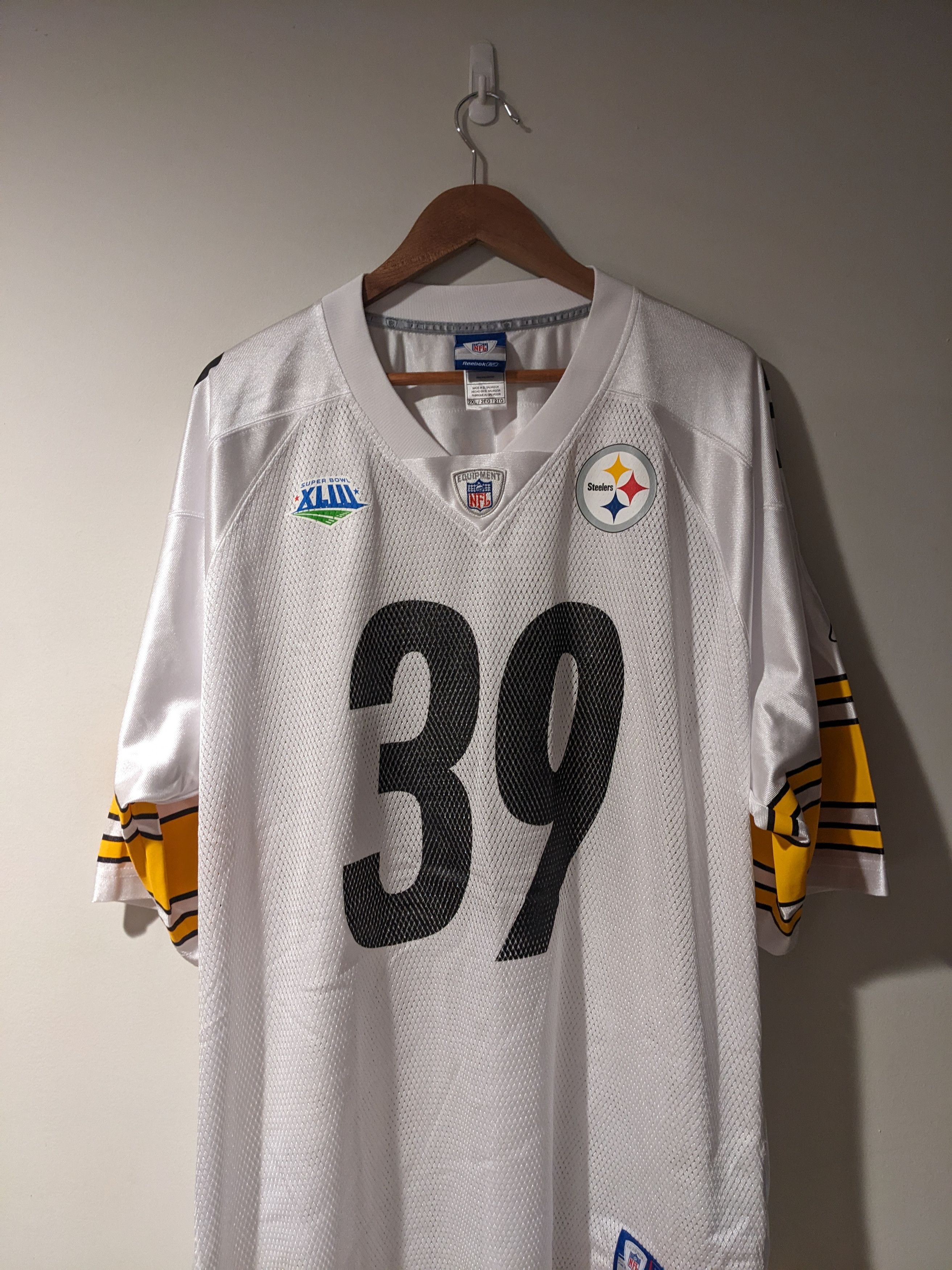 NFL Vintage 2009 Pittsburgh Steelers Super Bowl Parker Jersey Size US XXL / EU 58 / 5 - 1 Thumbnail