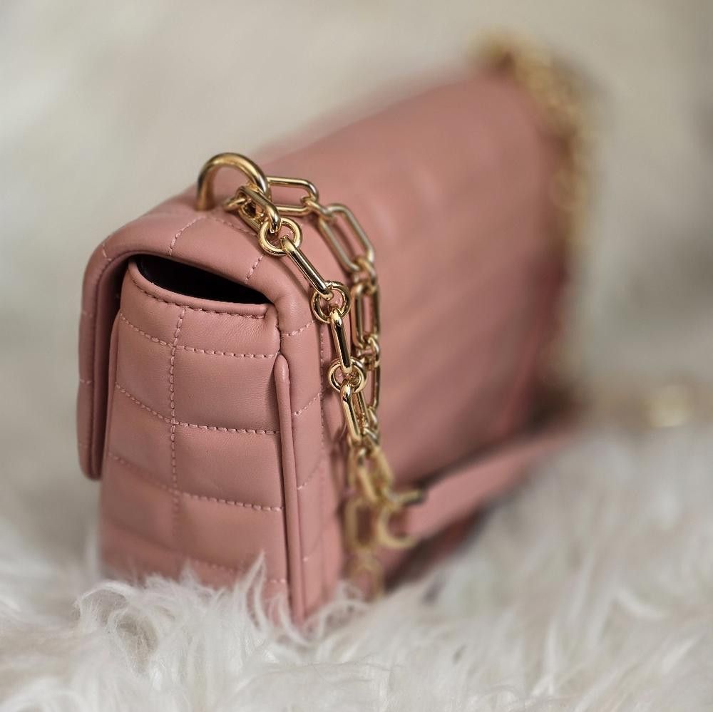 Michael Kors Michael Kors Pink Quilted Leather Bag Size ONE SIZE - 4 Thumbnail