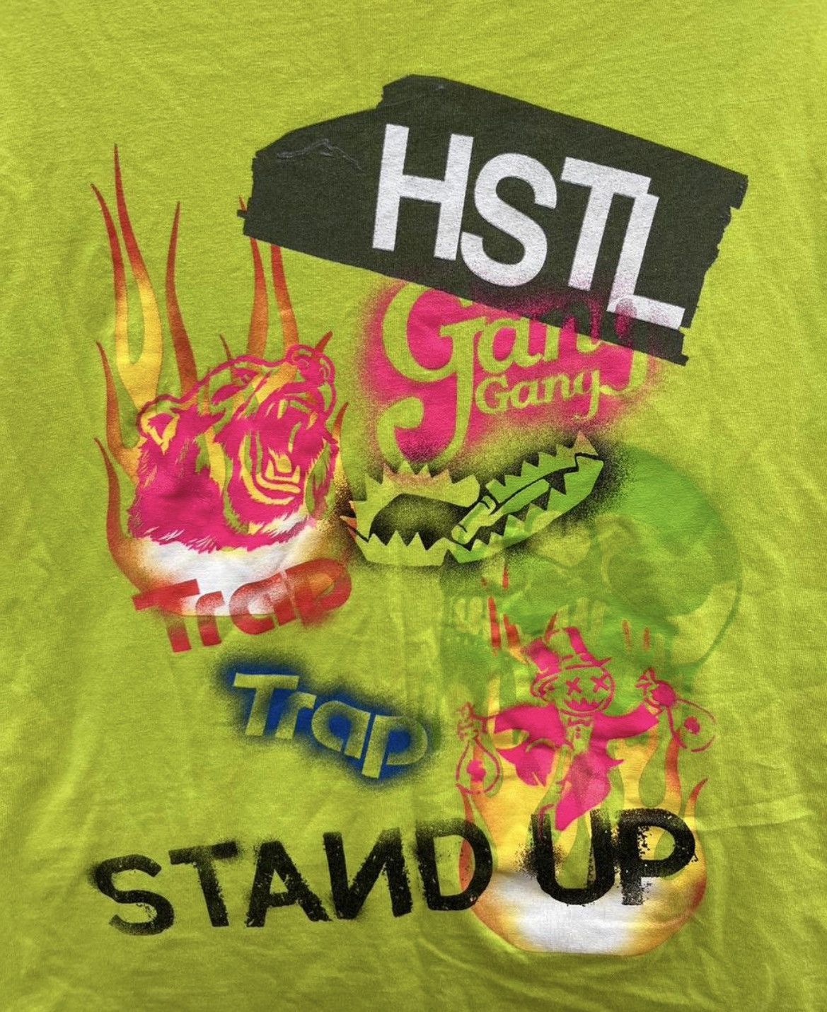 Hustle Gang Y2K Lime Green Hustle Gang Graphic Tee Size US S / EU 44-46 / 1 - 4 Thumbnail