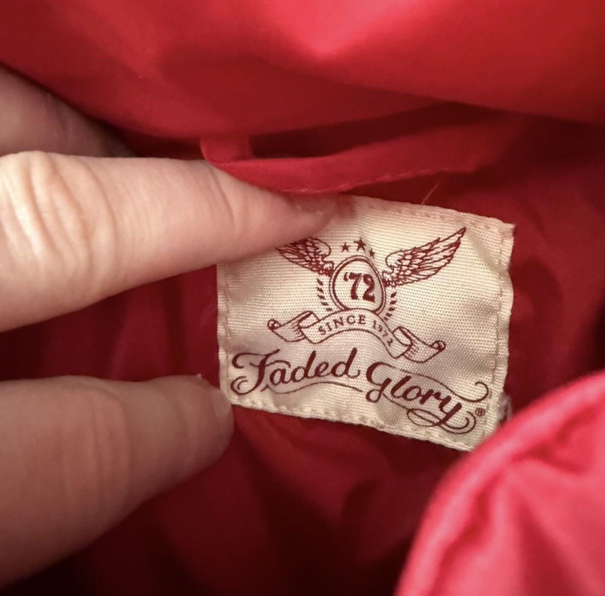 Faded Glory Womens Faded Glory Red Puffer Coat w/ Remoable Hood Sz 3X Size 3XL / US 20-22 - 4 Thumbnail