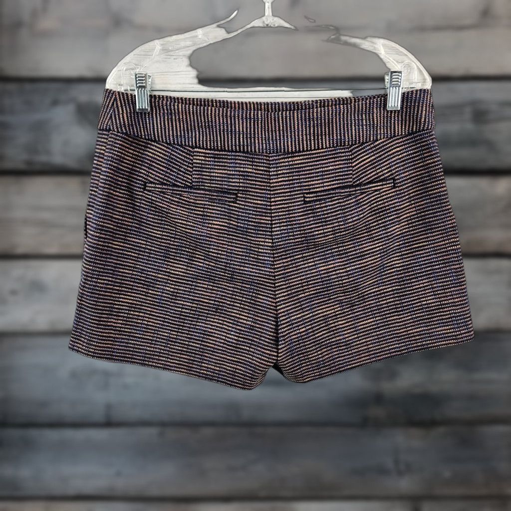 Loft LOFT Riviera short Women 8 Blue Mid Rise Cotton Blend Chino Flat Front Zip Size 30" / US 8 / IT 44 - 1 Thumbnail