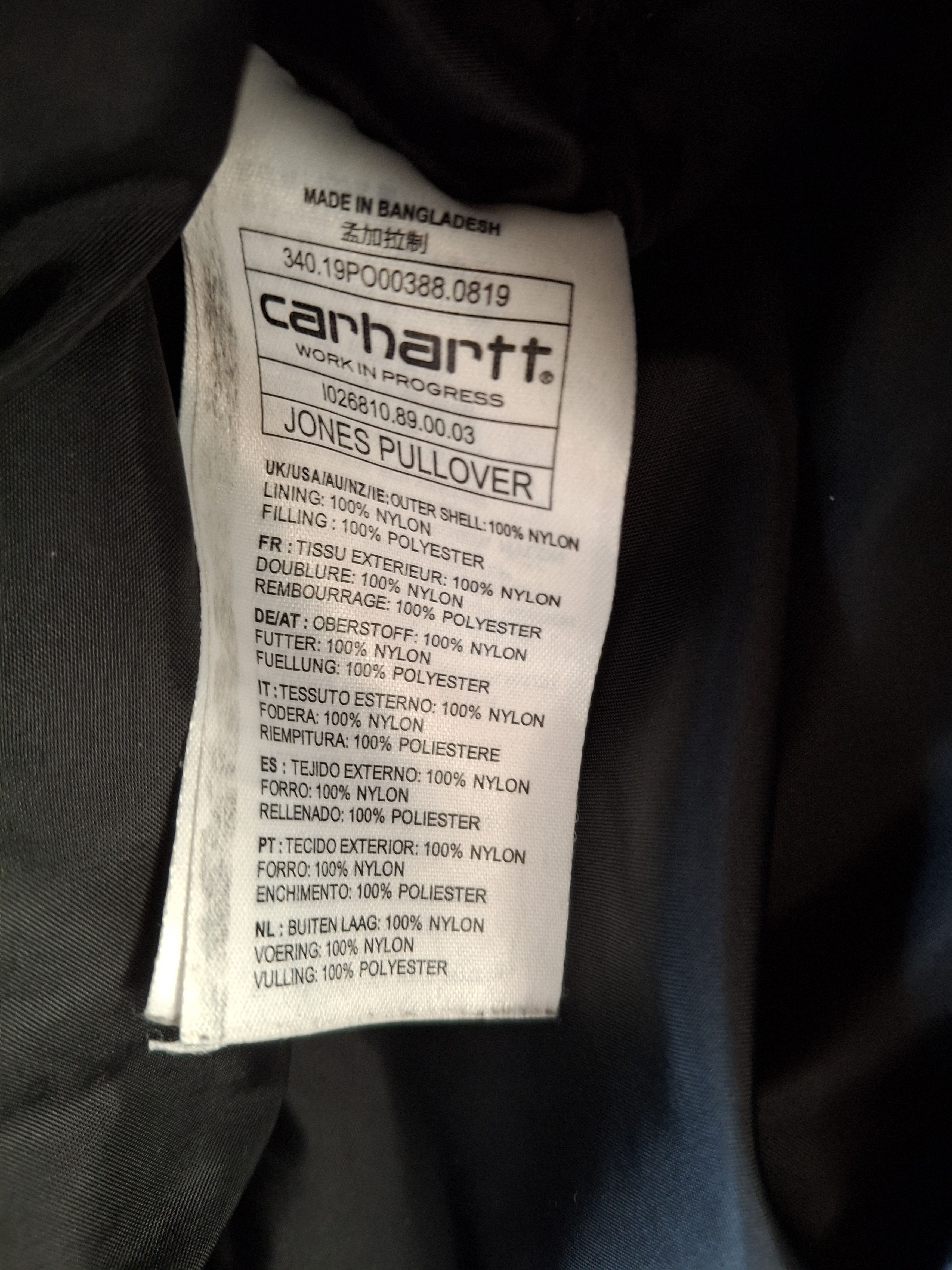 Carhartt × Carhartt Wip Carhartt Jones Pullover Jacket Size US L / EU 52-54 / 3 - 5 Thumbnail
