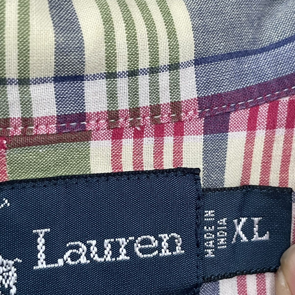 Polo Ralph Lauren × Vintage Vintage 90’s Polo Ralph Lauren Multicoloured Shirt Button up Size US XL / EU 56 / 4 - 9 Thumbnail