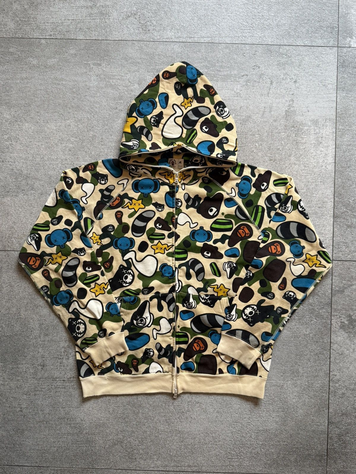 Bape × Kaws Bape x Kaws Baby Milo Animal Kingdom Full Zip Hoodie