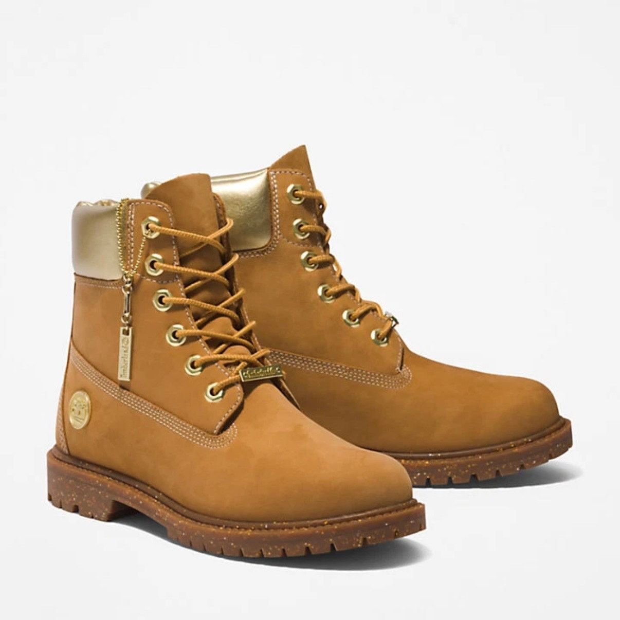 Timberland TIMBERLAND Women's 9.5 Heritage 6 IN Boot Premium Wheat Nubu Size US 9.5 / IT 39.5 - 3 Thumbnail