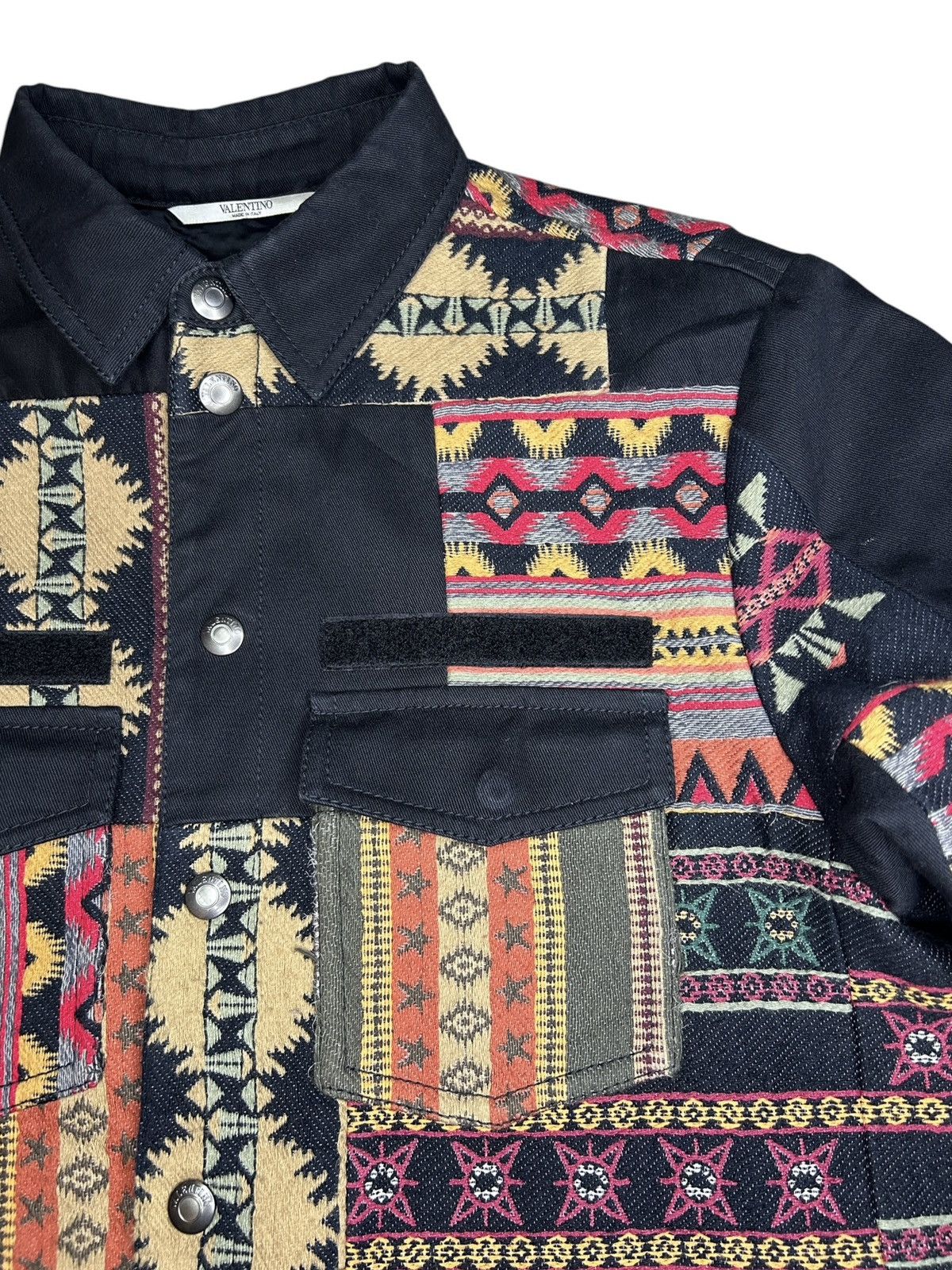 Valentino F/W 16 Sample Patchwork Overshirt Size US S / EU 44-46 / 1 - 14 Thumbnail