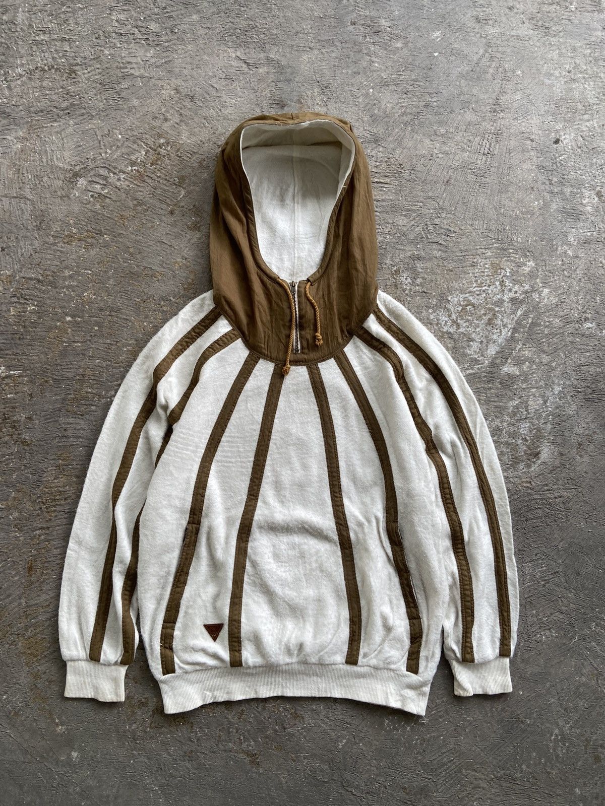 Vintage 1990s Dolce With Much Interest - Half Zip Hoodie Size US L / EU 52-54 / 3 - 1 Thumbnail