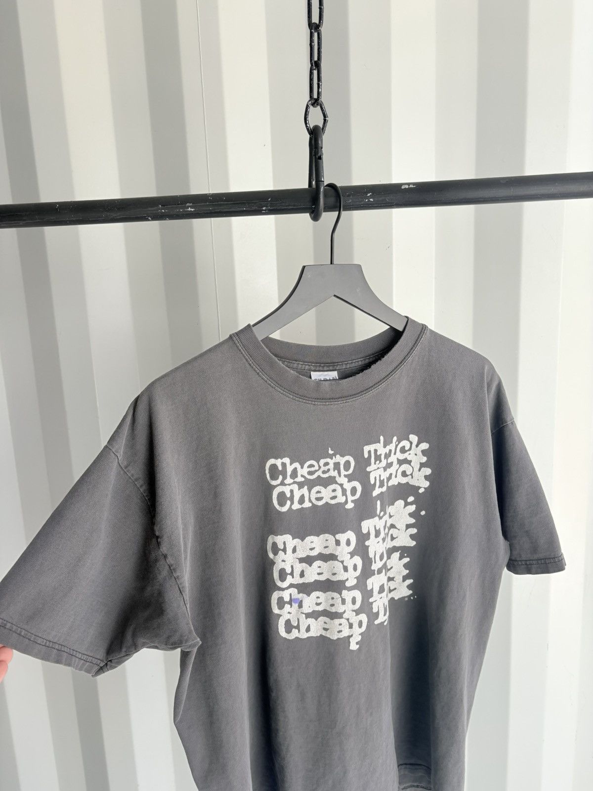 Band Tees Thrashed Cheap Trick Faded Distressed ERD GRUNGE WCC Harley Size US XL / EU 56 / 4 - 3 Thumbnail