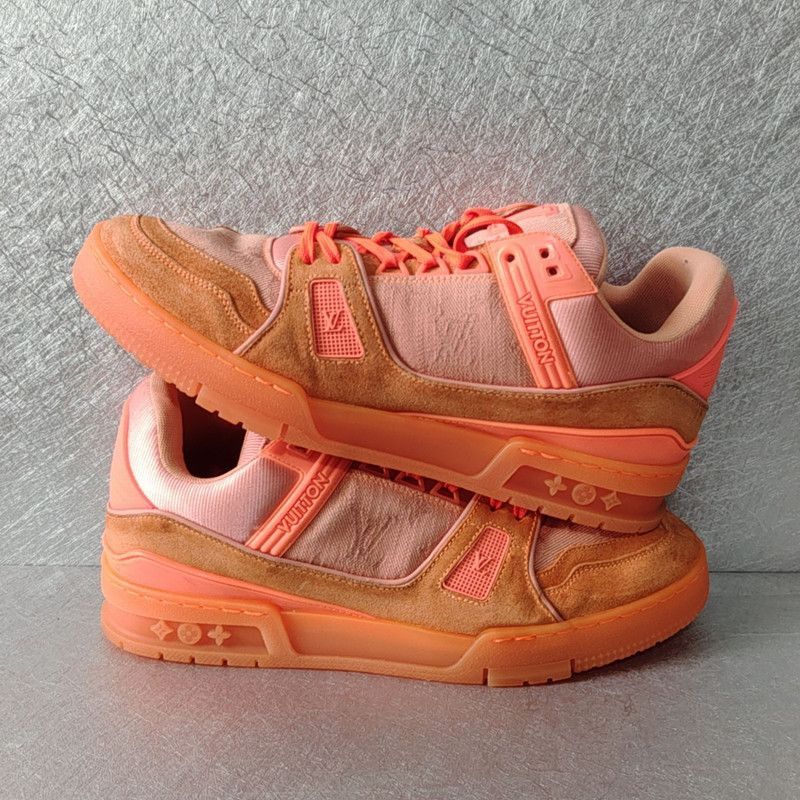 Louis Vuitton Virgil Abloh x Louis Vuitton Orange Trainers for Men - Size US 9.5 / EU 42-43 - 6 Thumbnail