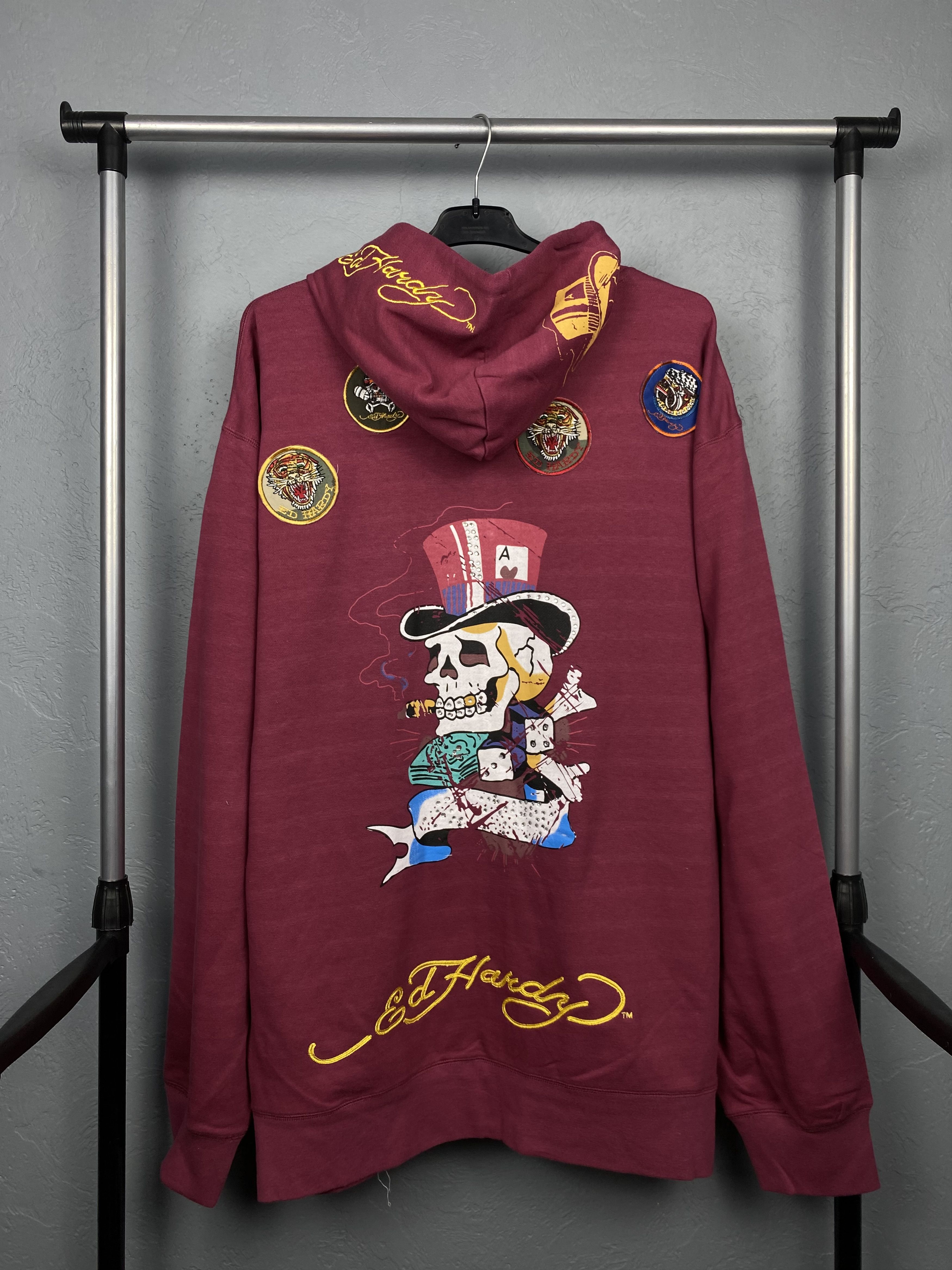 Christian Audigier Ed Hardy by Christian Audigier Hoodie Y2K Size US XXL / EU 58 / 5 - 6 Thumbnail
